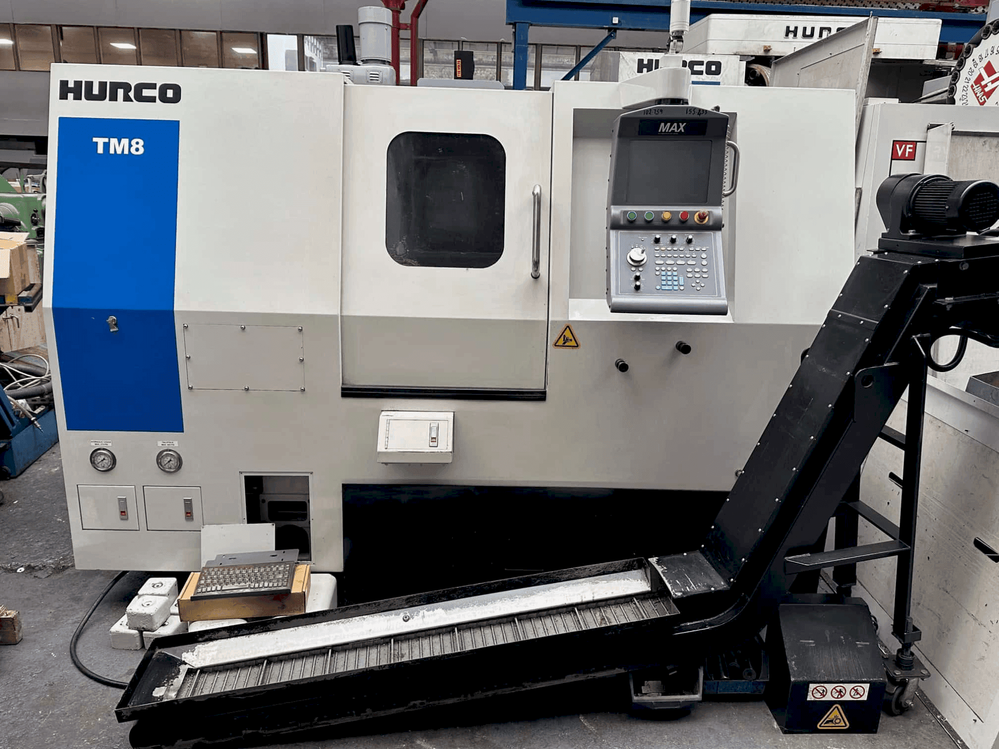 Front view of Hurco TM8  machine