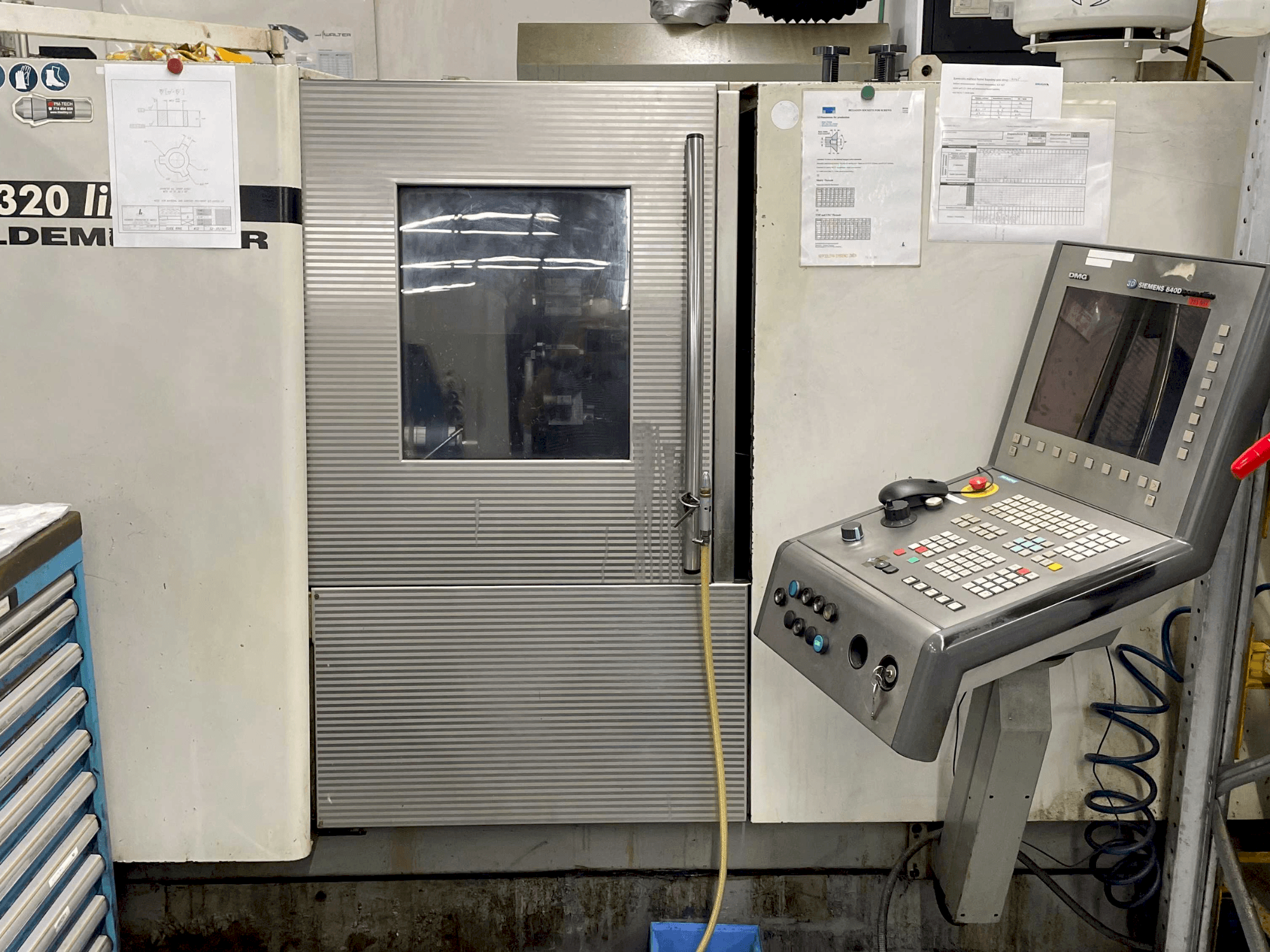 Front view of DMG CTX 320 linear  machine