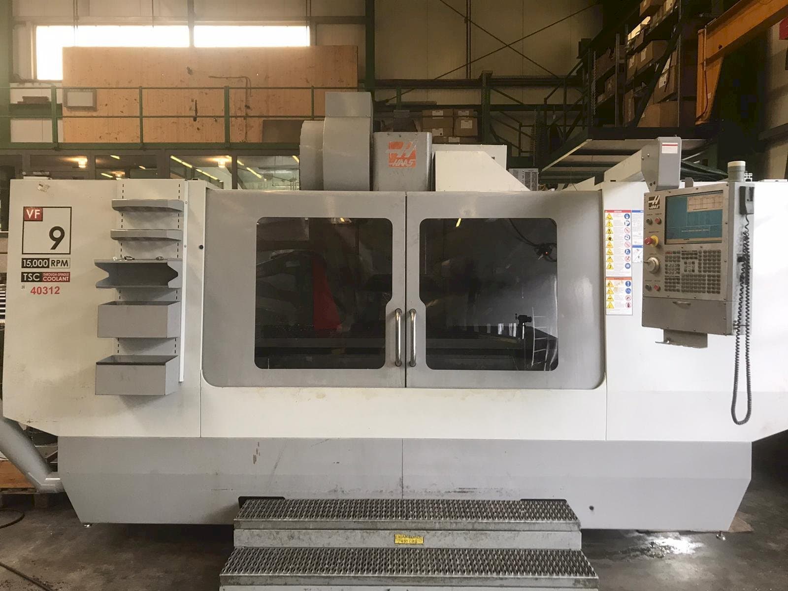 Front view of HAAS VF-9  machine