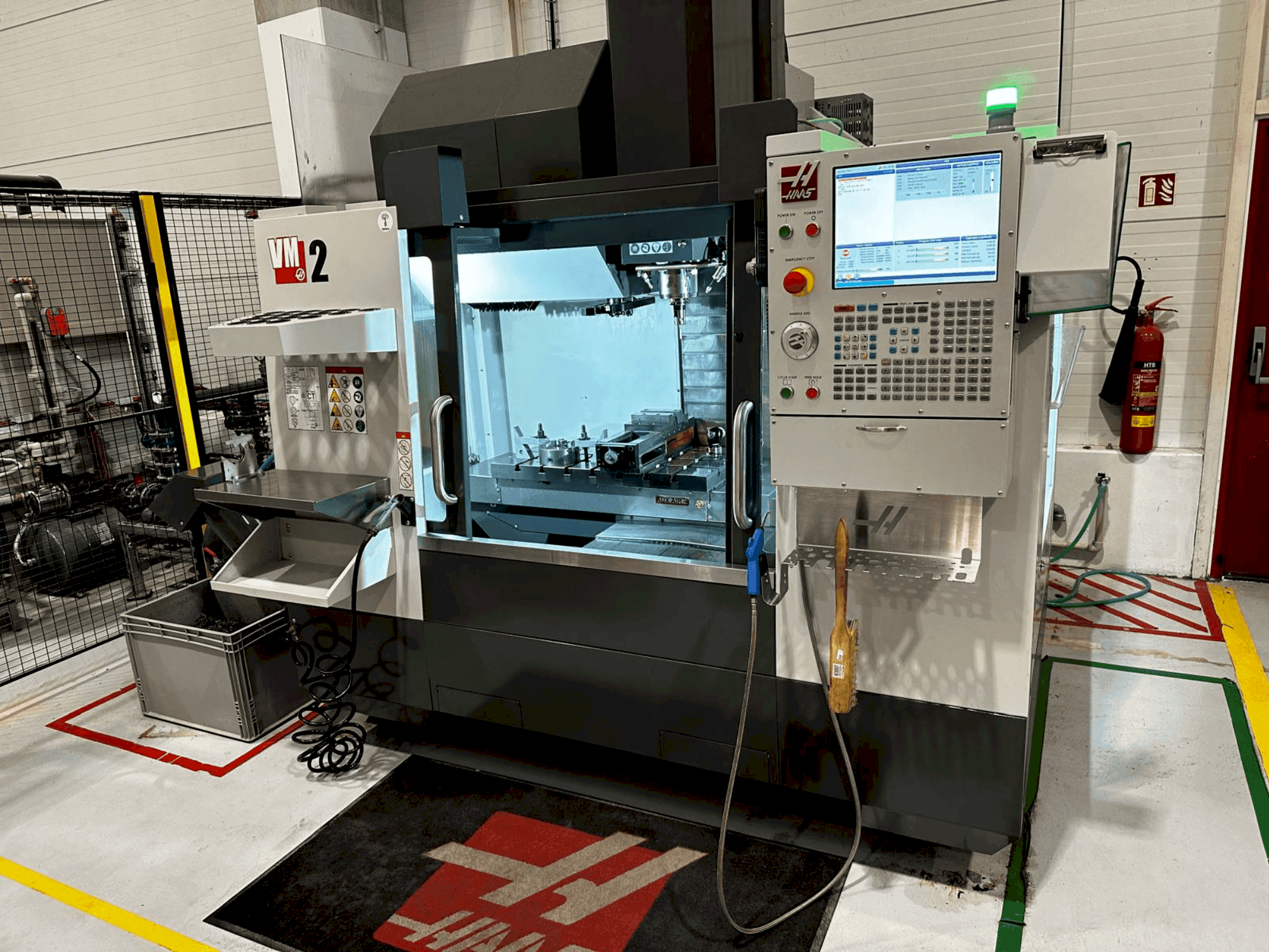 Front view of HAAS VM-2  machine