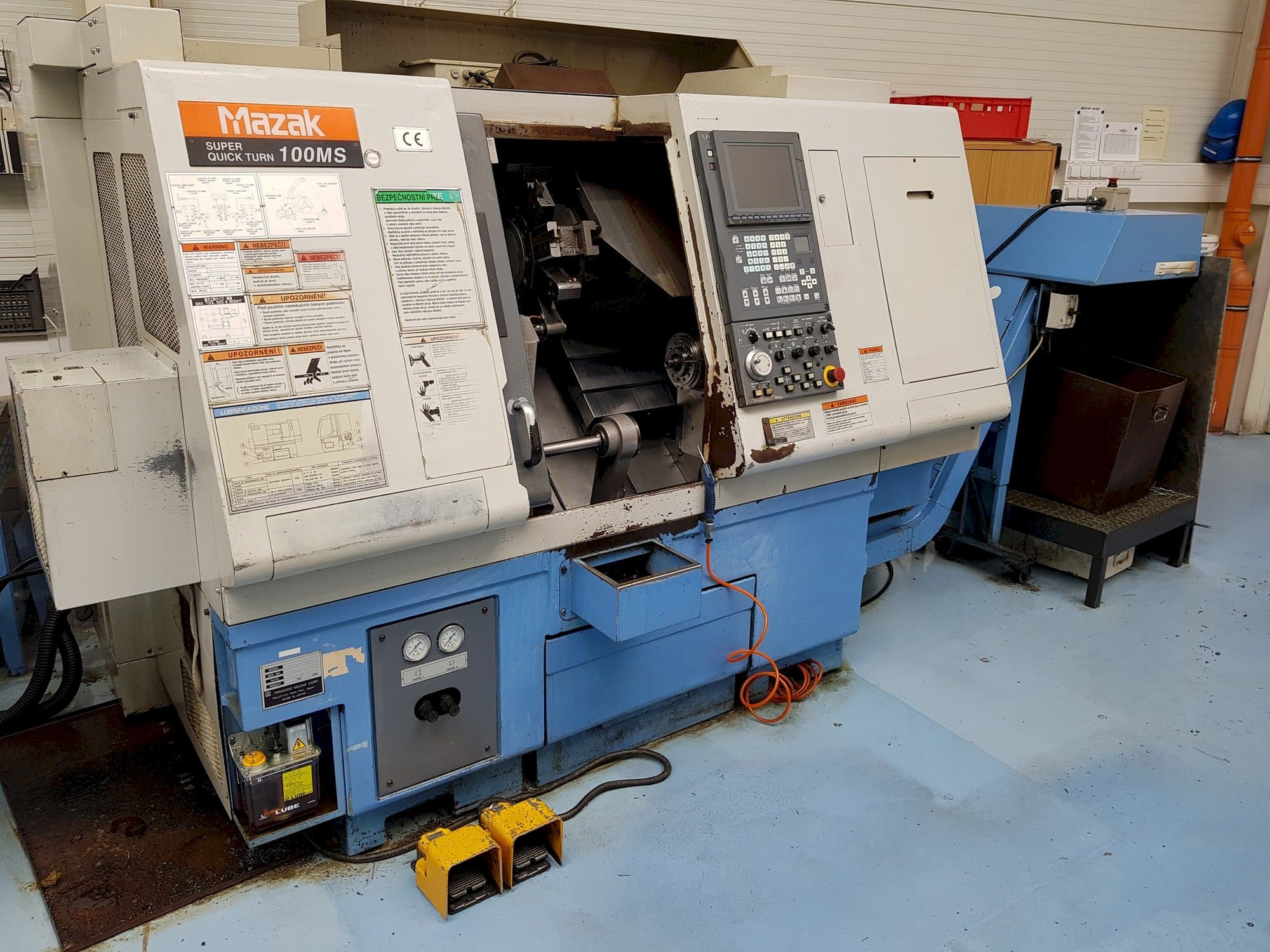 Front view of Mazak STN-100MS machine