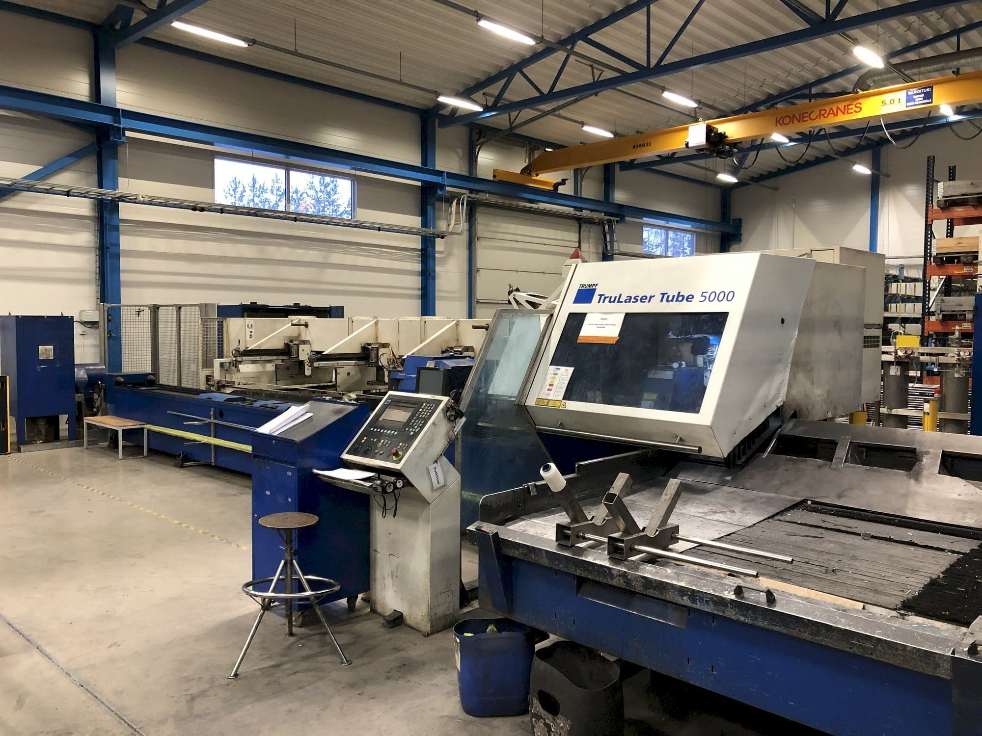 Front view of Trumpf TruLaser Tube 5000 machine