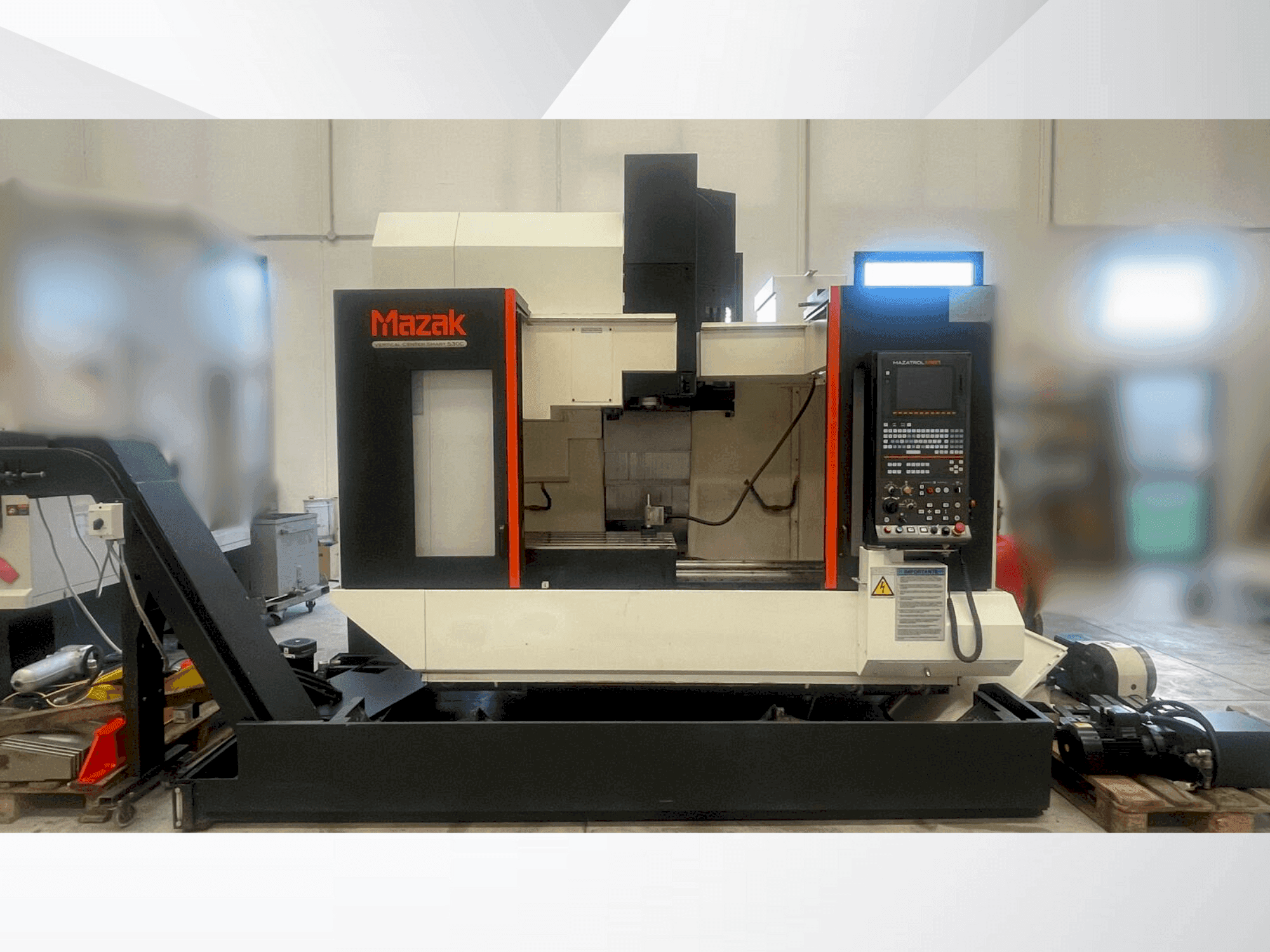 Front view of Mazak VERTICAL CENTER SMART 530C  machine