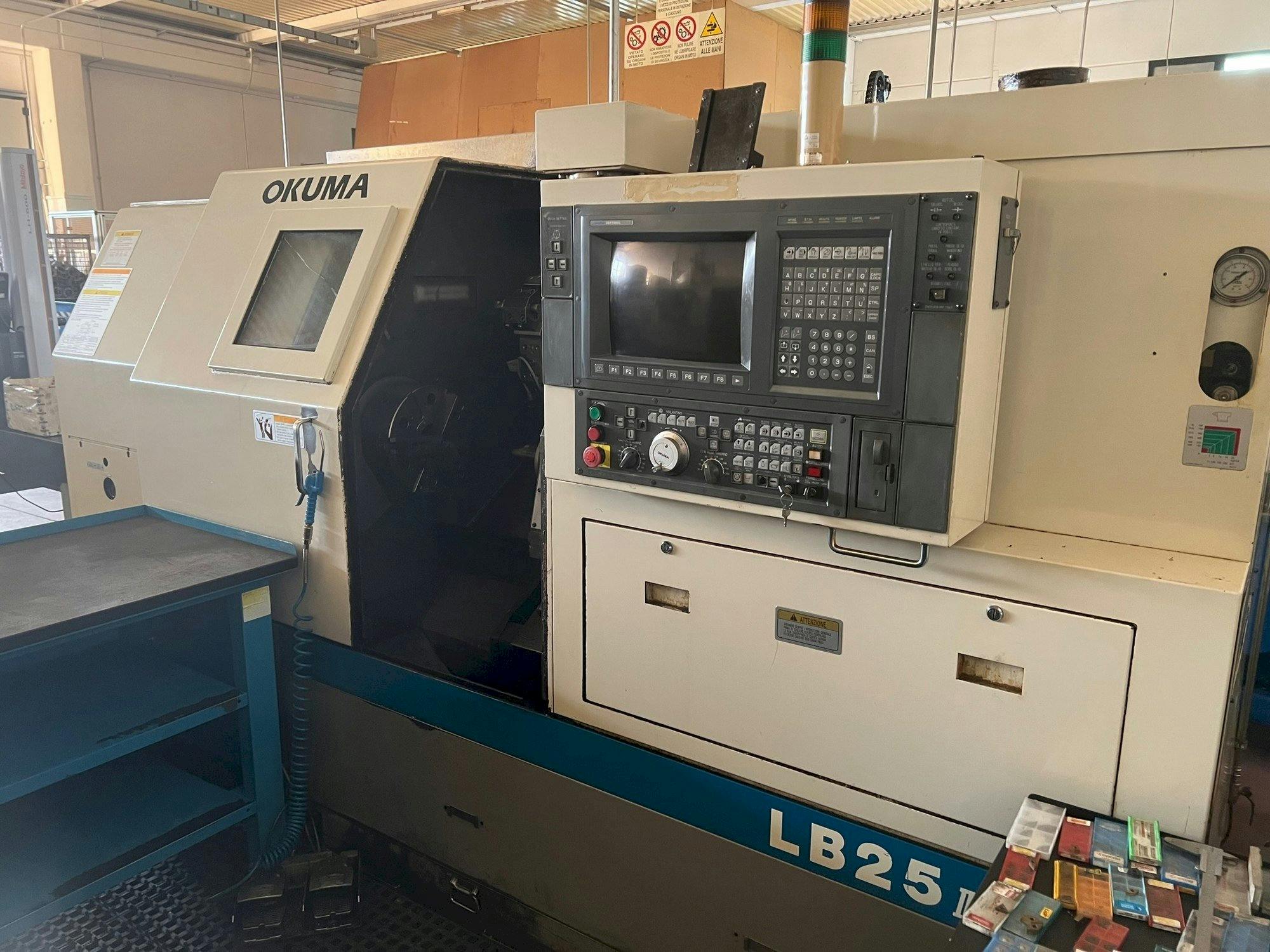 Front view of Okuma LB 25 II  machine