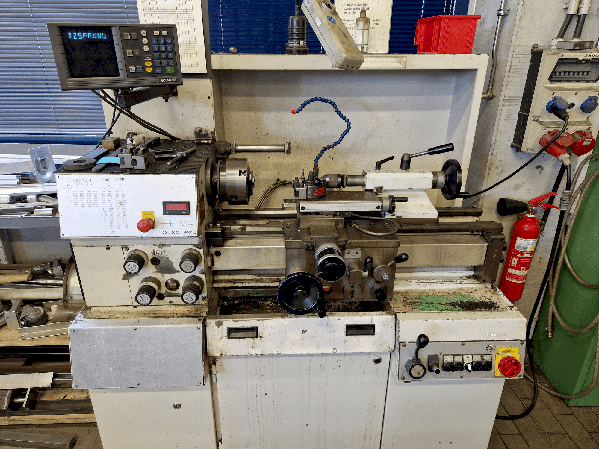 Front view of Weiler Primus VC machine
