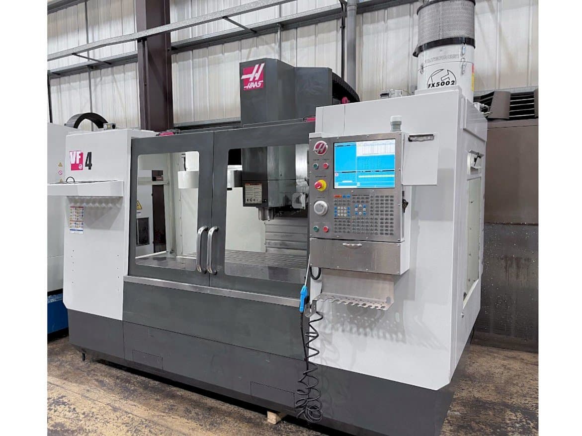 Front view of HAAS VF-4 machine