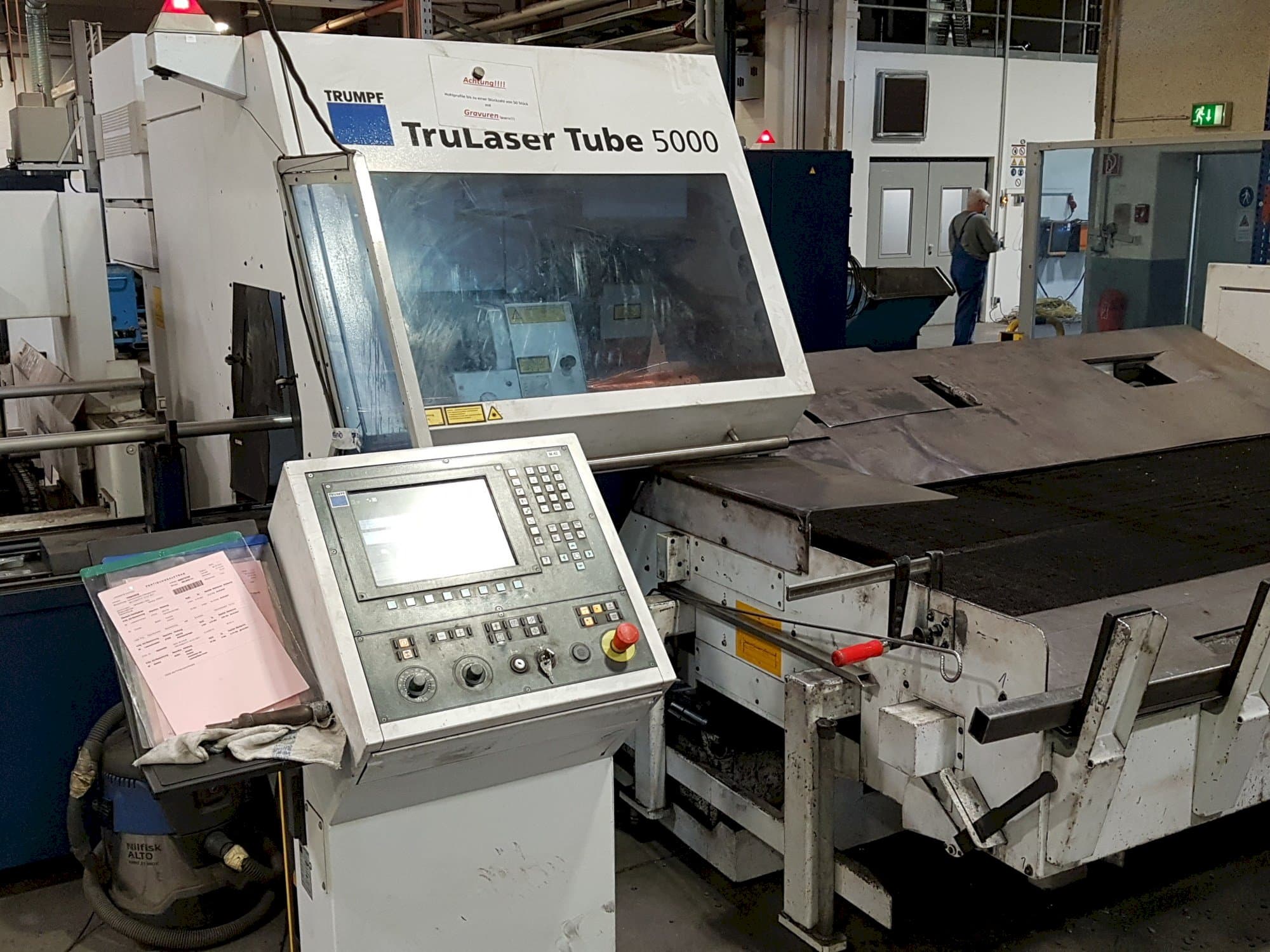 Front view of Trumpf TruLaser Tube 5000  machine