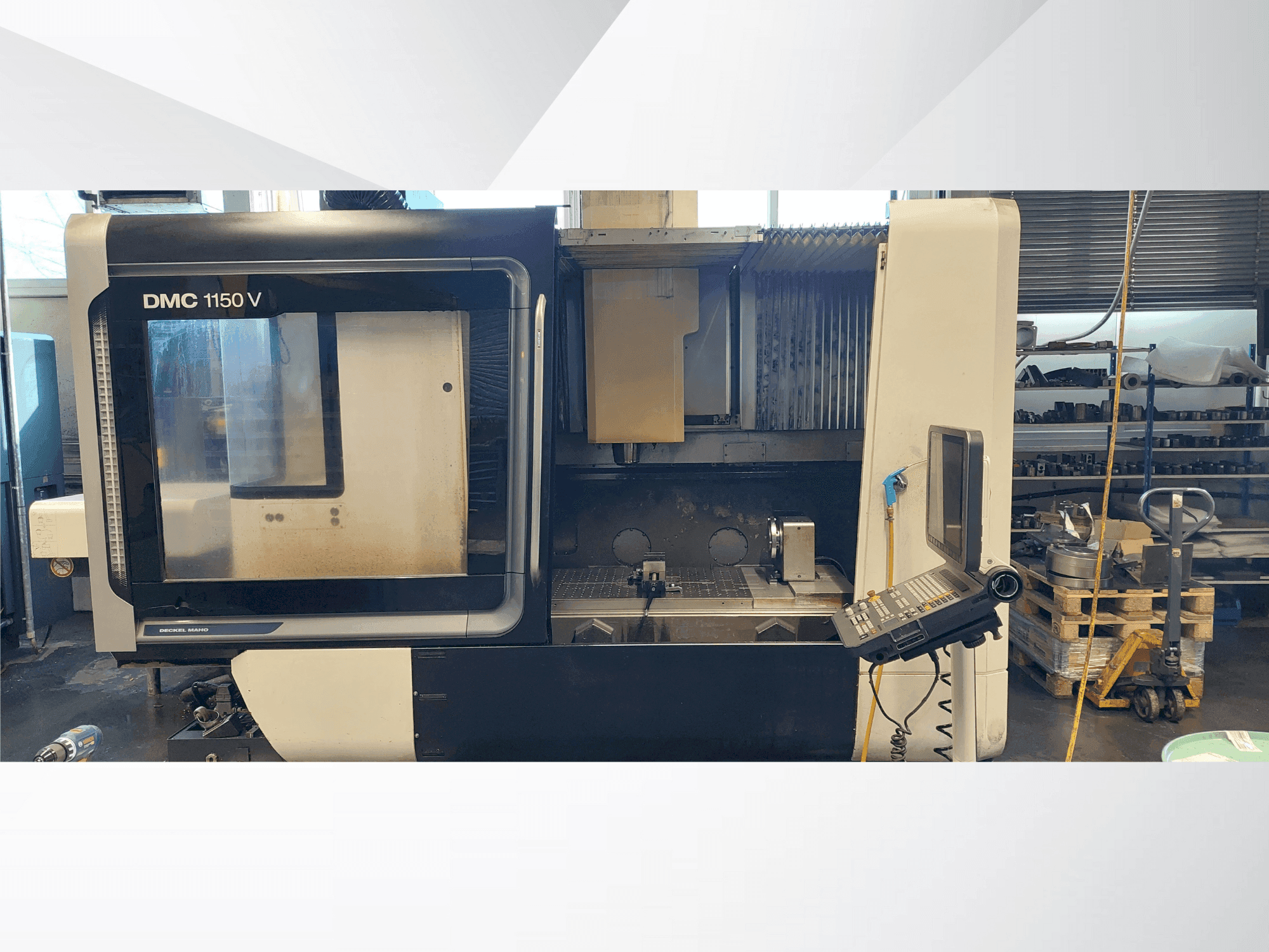 Front view of DMG MORI DMC 1150 machine
