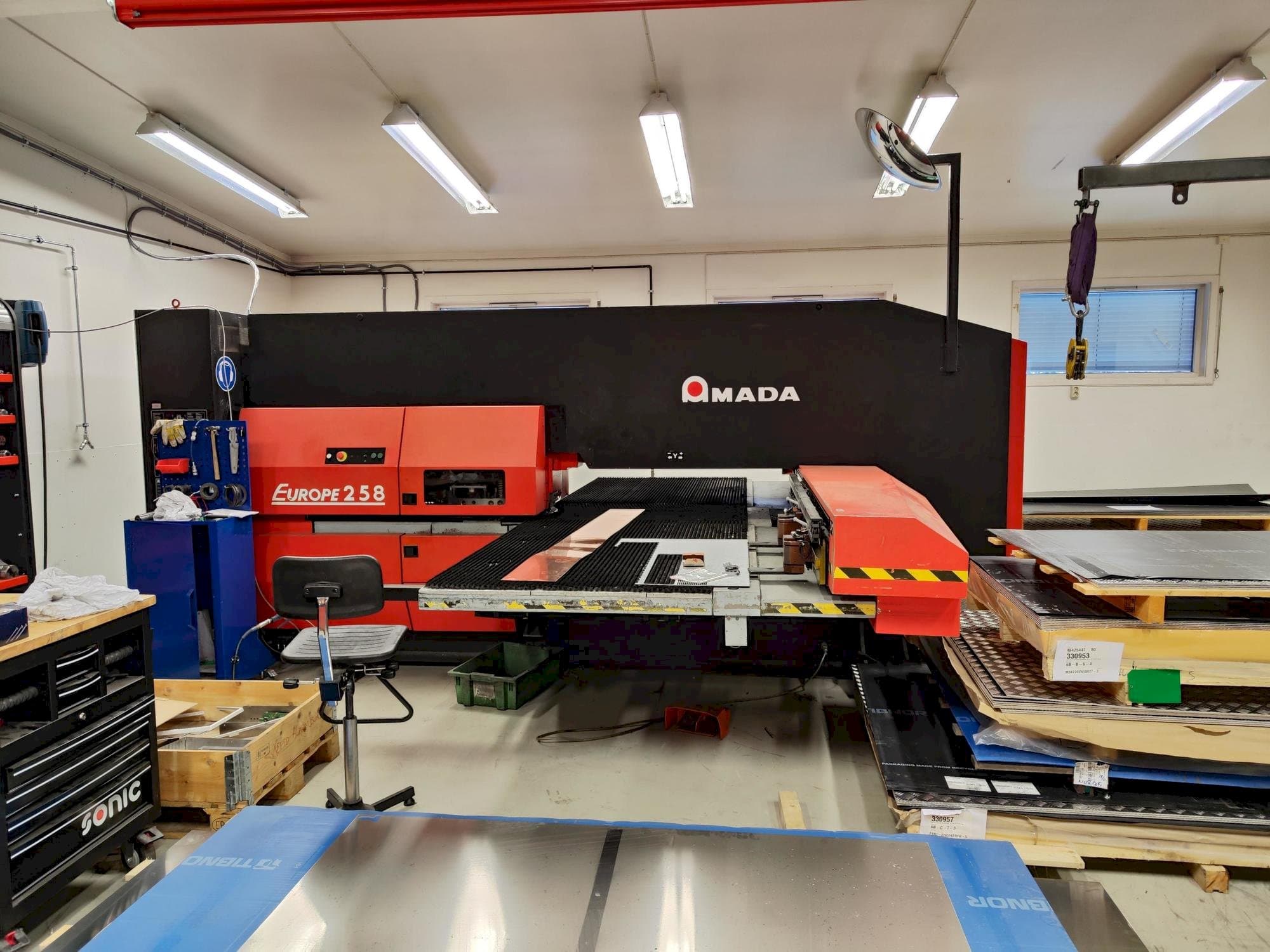 Front view of AMADA EUROPE 258 machine