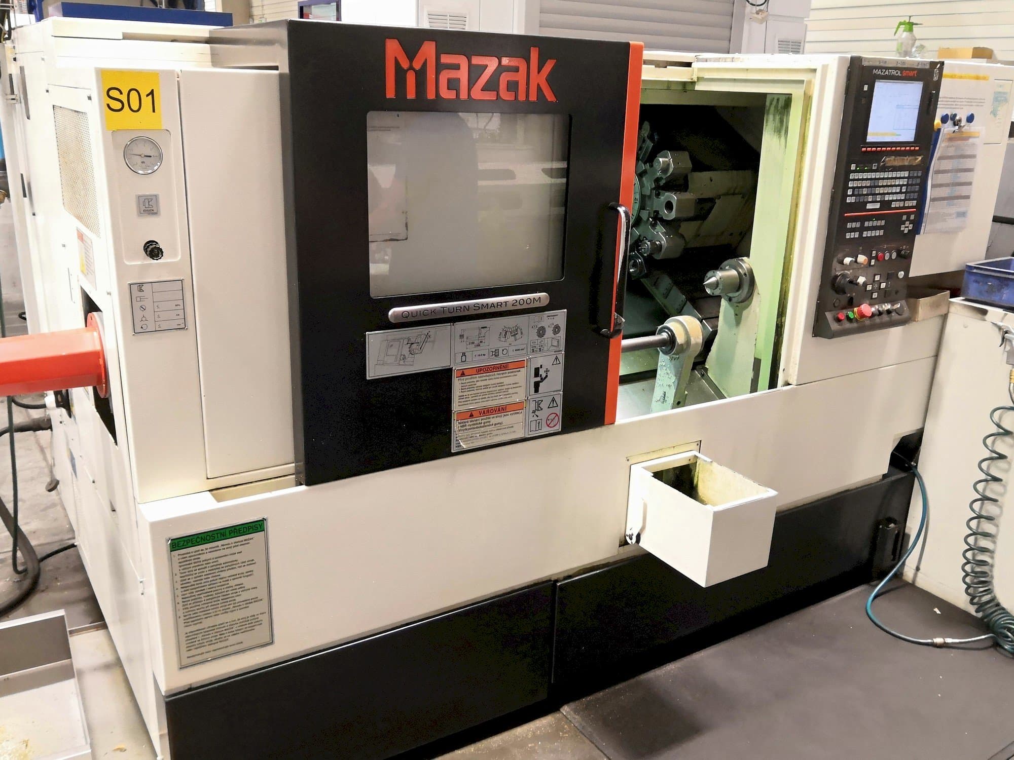 Front view of Mazak Quick Turn Smart 200M machine