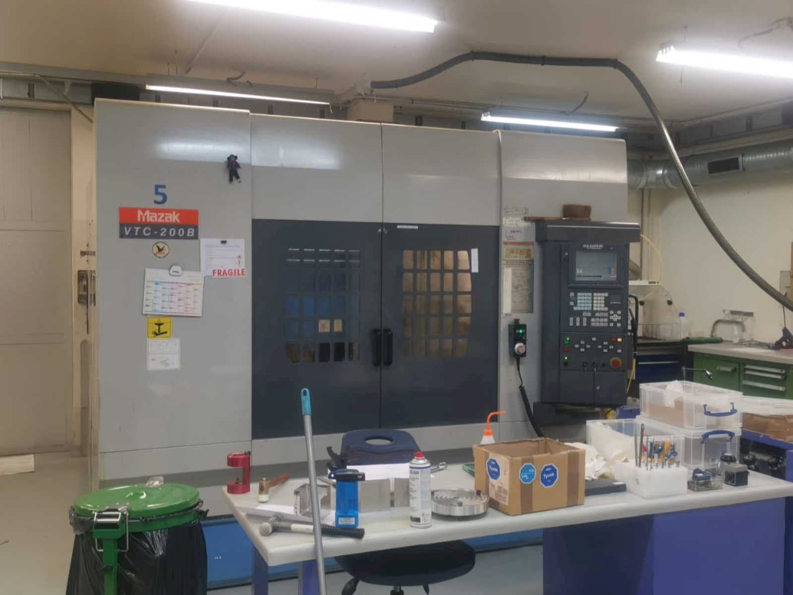 Front view of Mazak VTC 200B machine