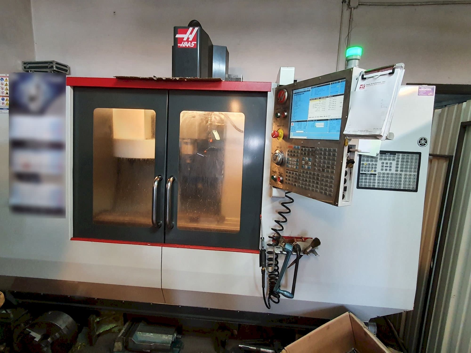 Front view of HAAS TM-2P machine