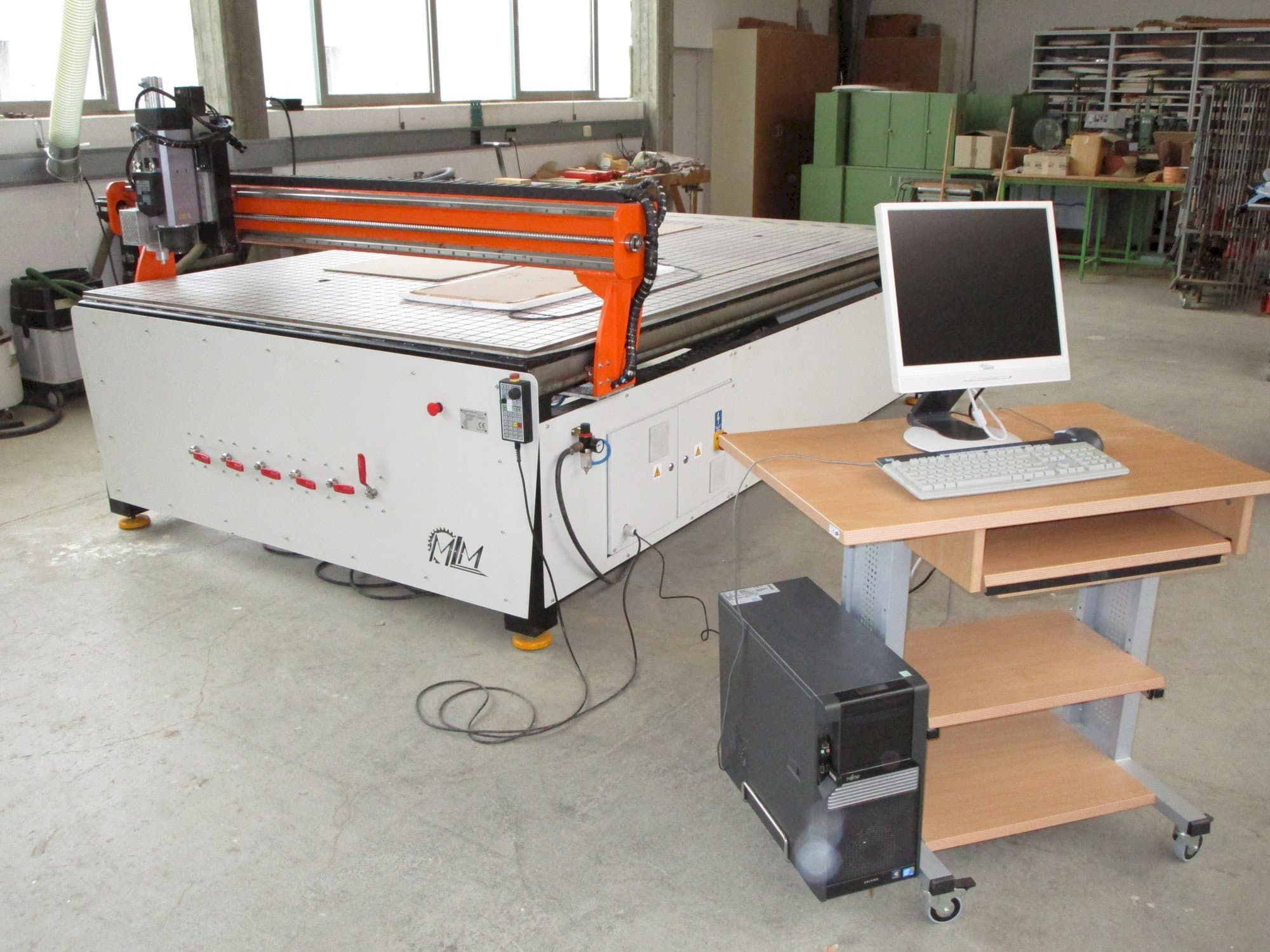 Front view of MLM Ploter CNC machine