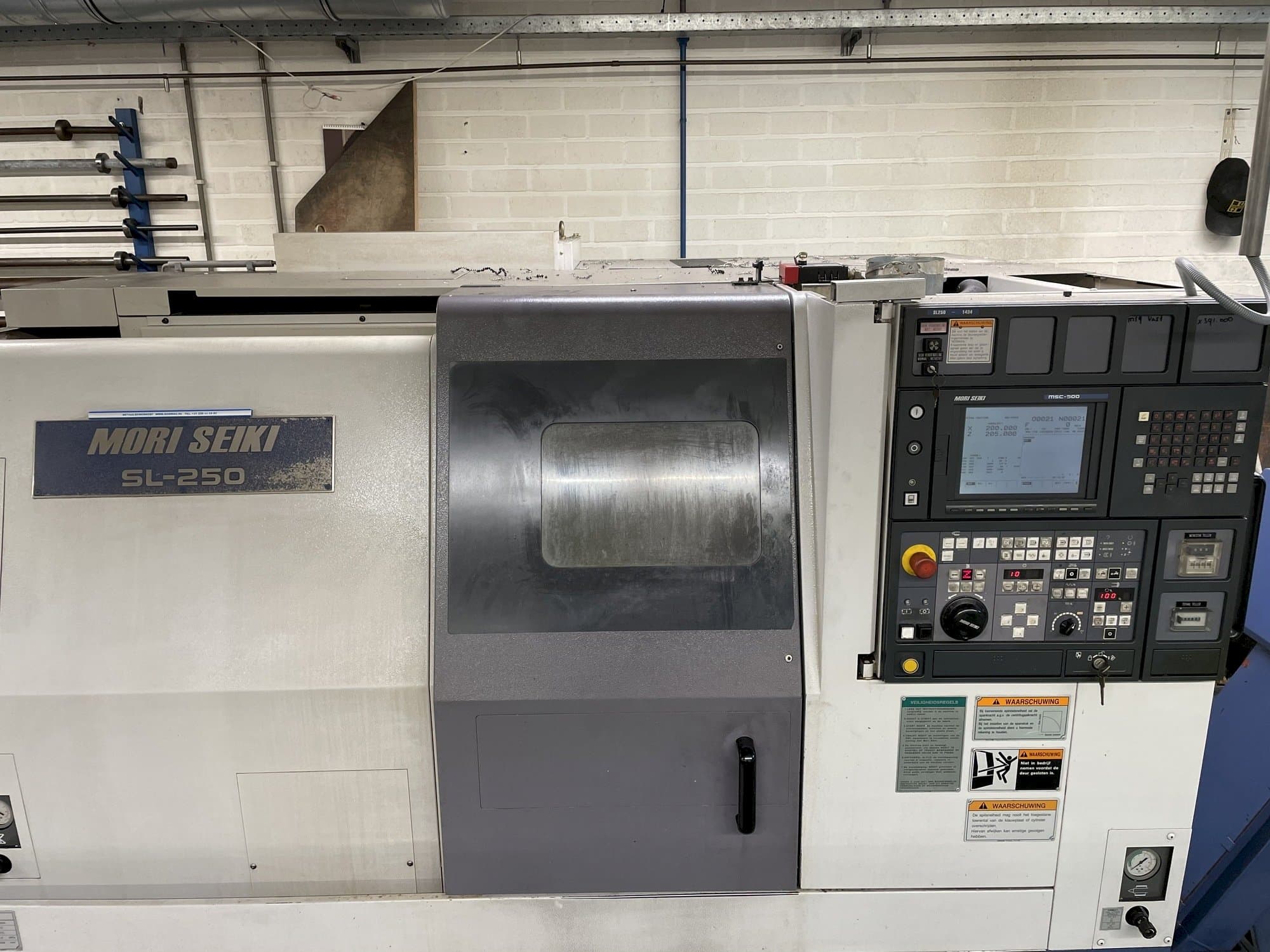 Front view of MORI SEIKI SL-250 machine