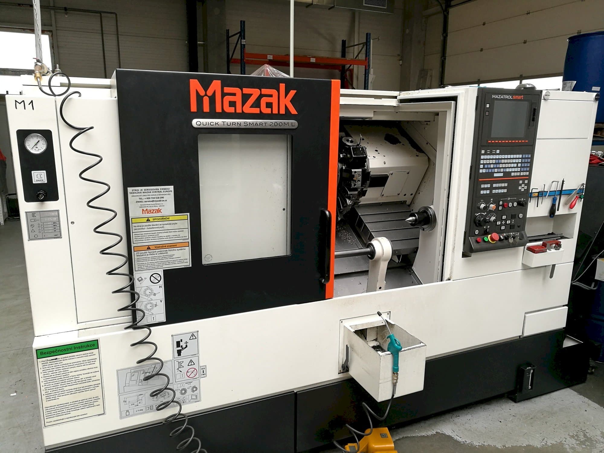 Front view of Mazak Quick Turn Smart 200 ML  machine