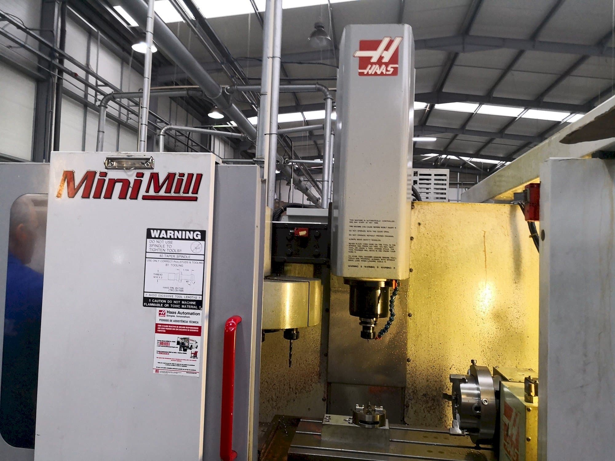 Front view of HAAS Mini Mill CE  machine
