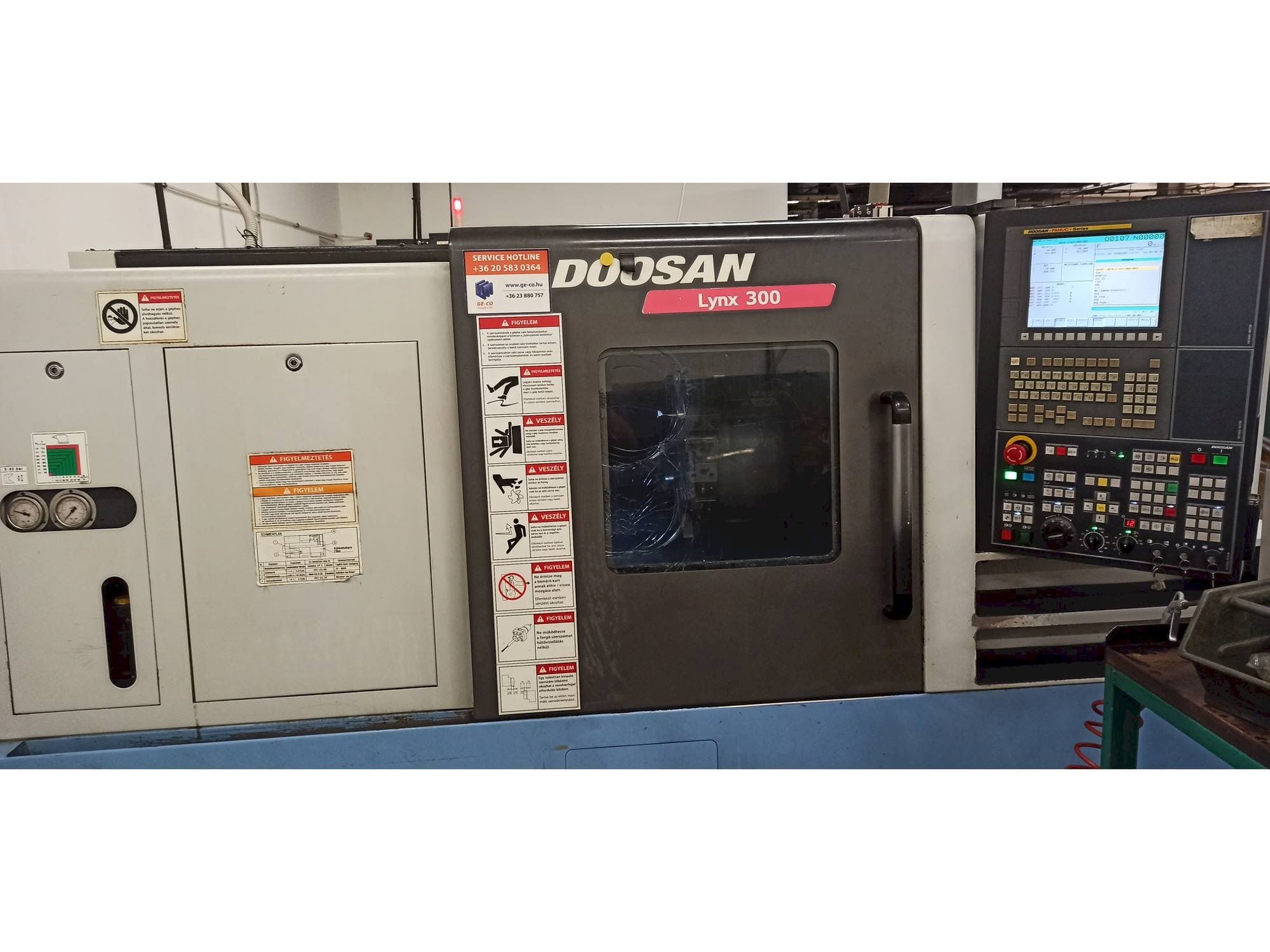 Front view of Doosan Lynx 300  machine