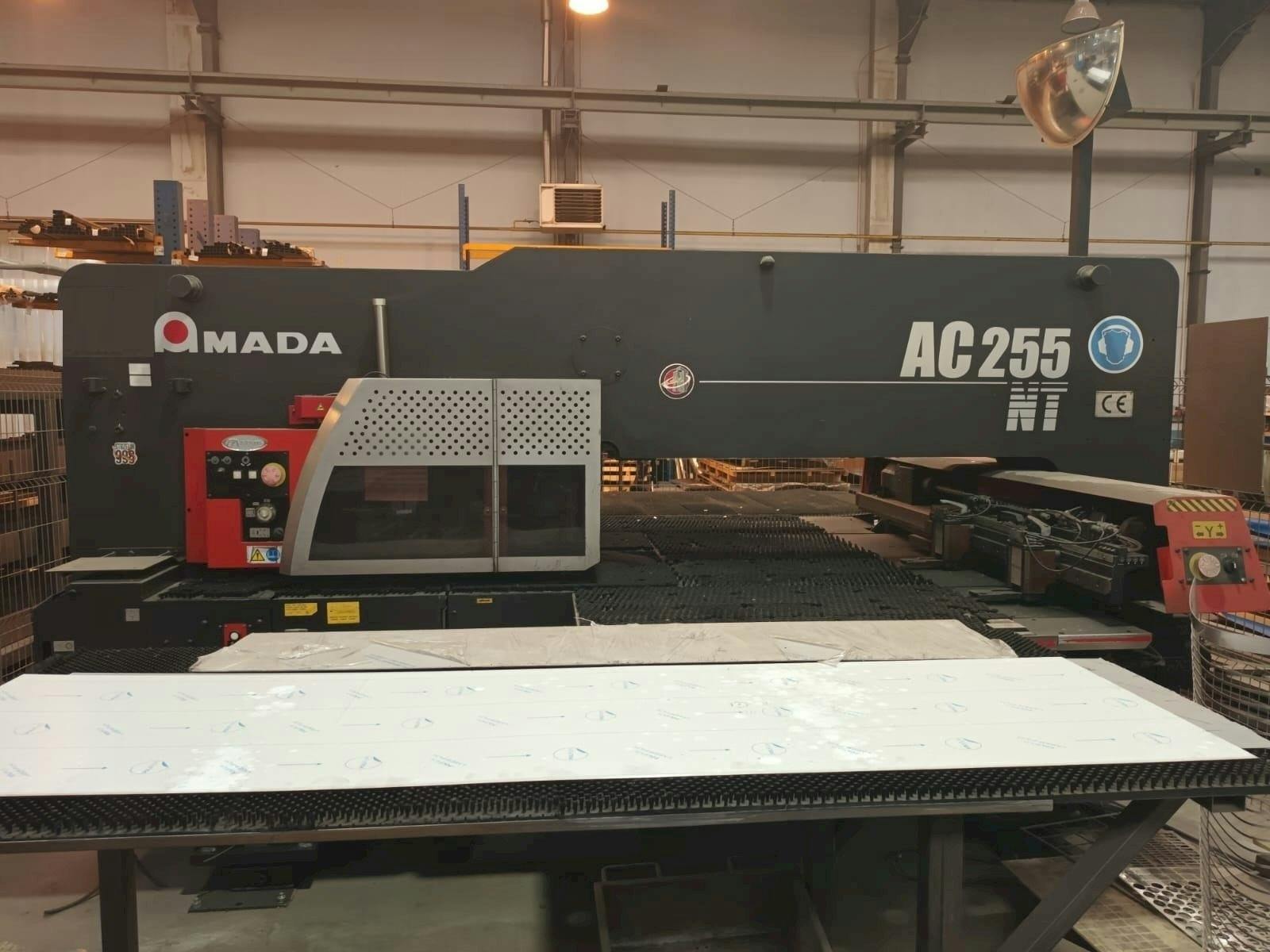 Front view of AMADA AC 255 NT  machine
