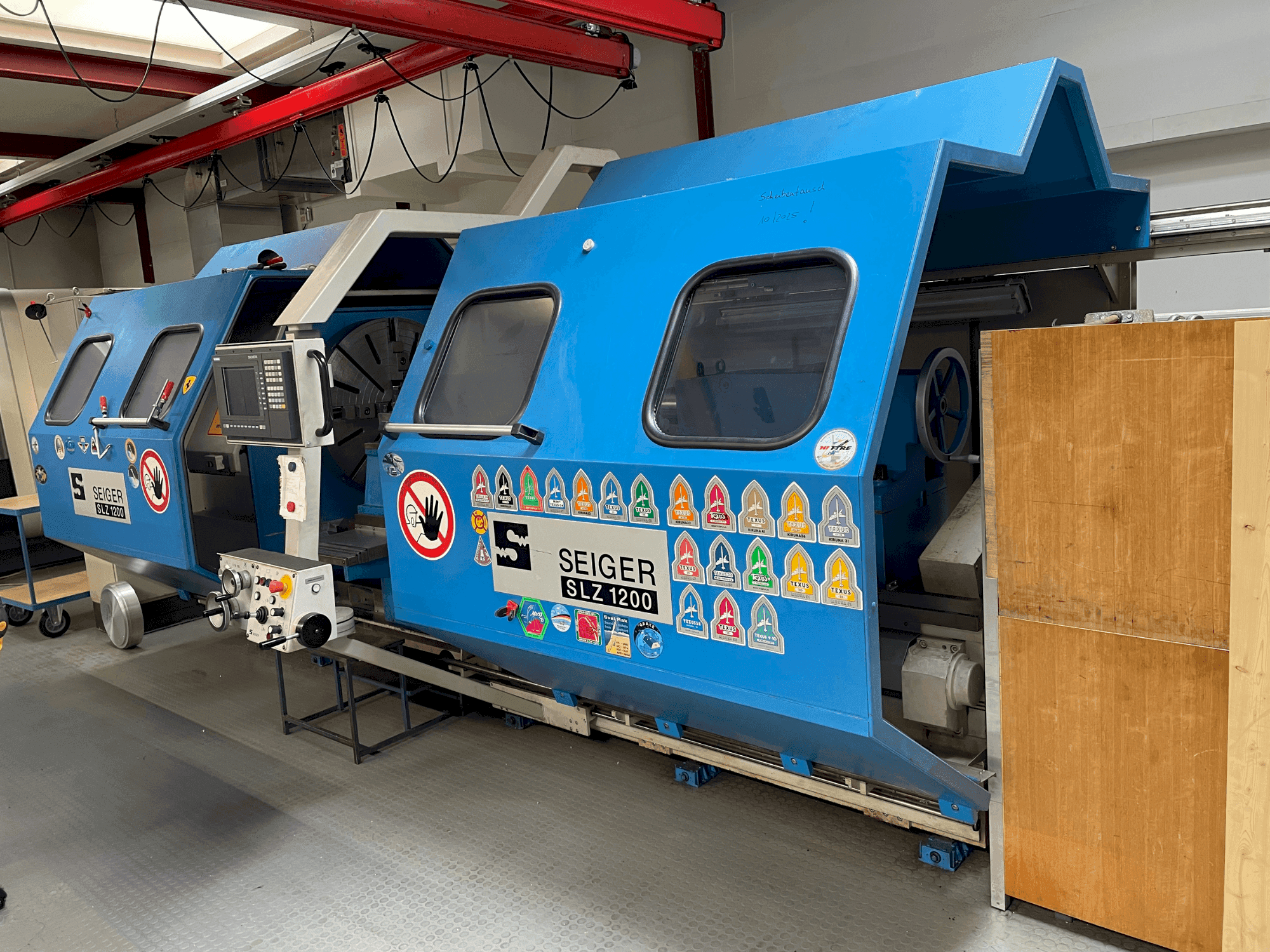 Front view of SEIGER SLZ1200 machine