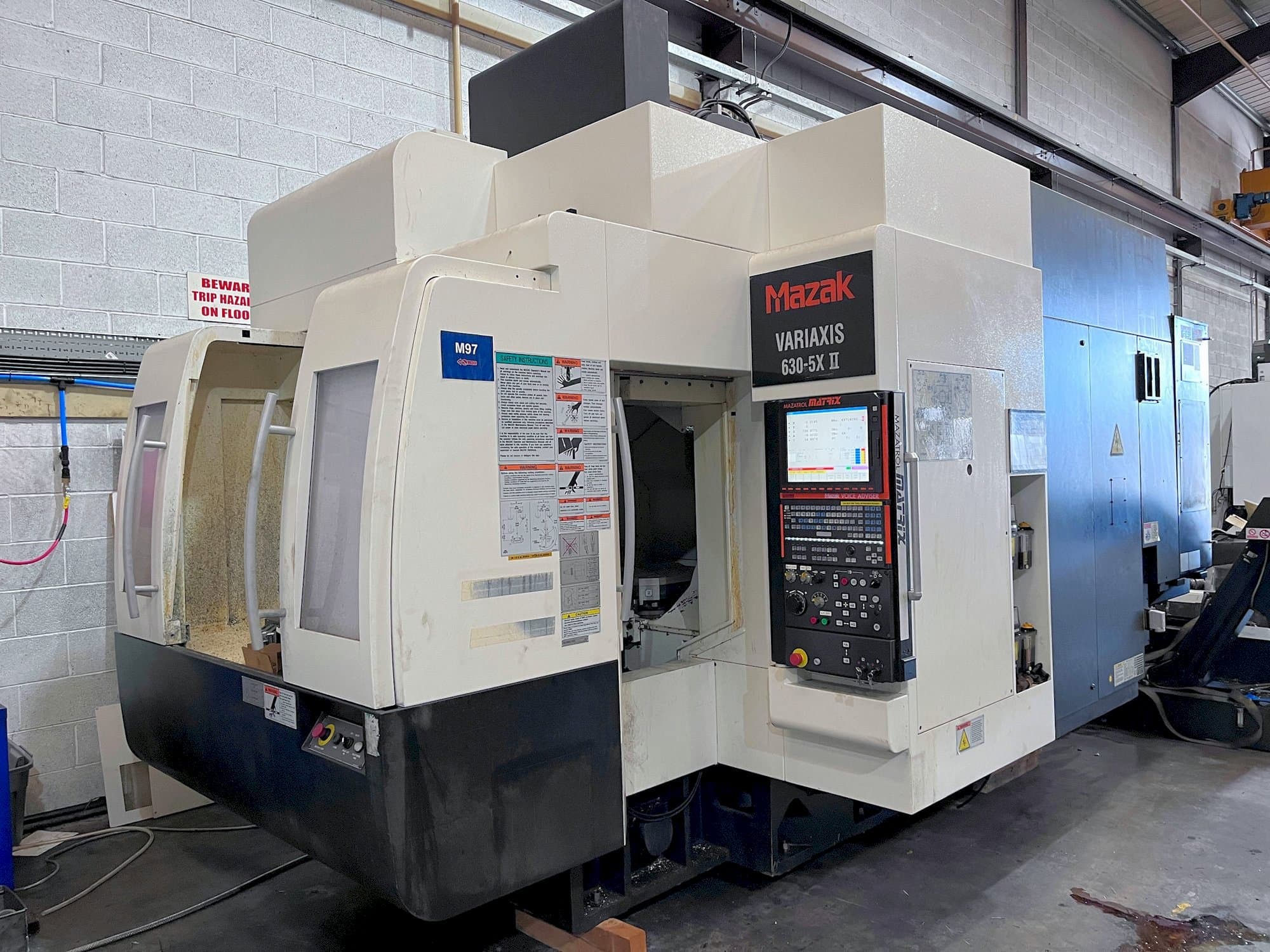 Front view of Mazak 630-5AX II machine