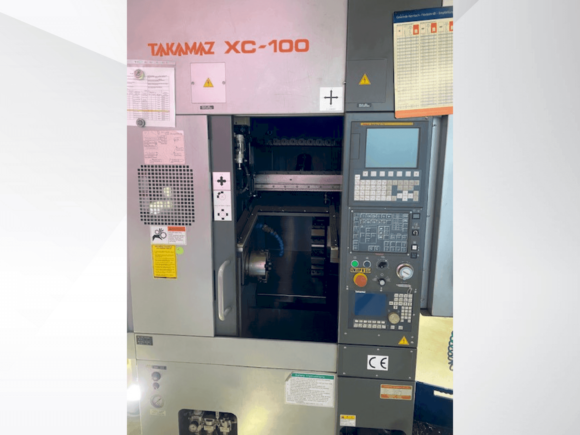 Front view of Takamaz XC-100 (2015) machine