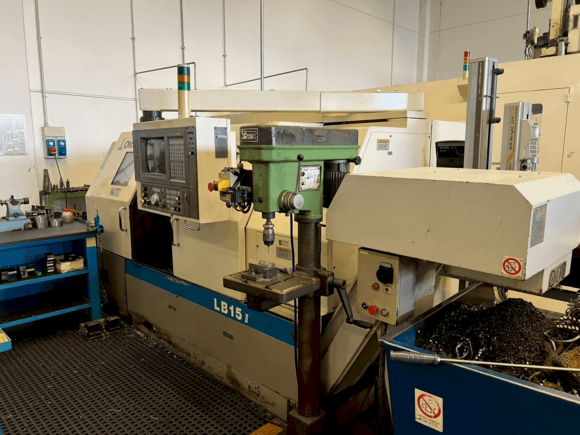 Front view of Okuma LB15-II  machine