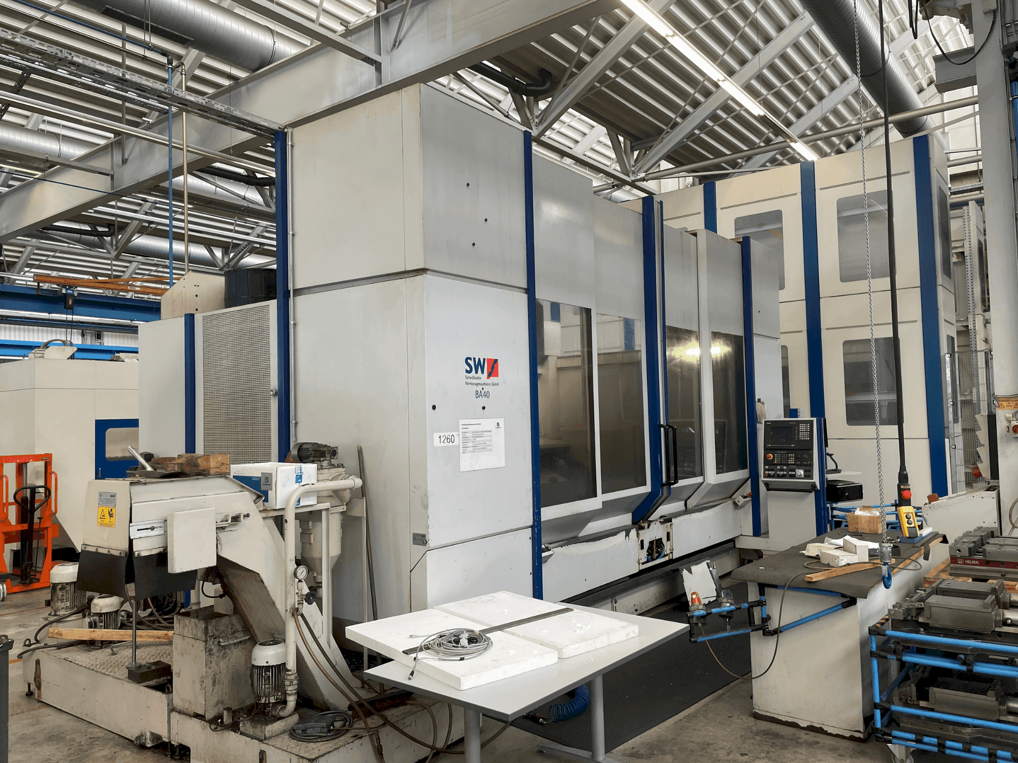 Front view of SW BA 40 NC  machine