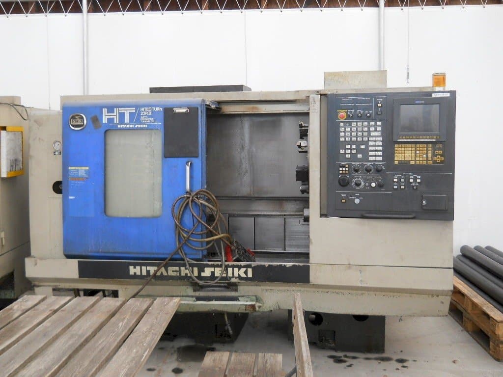 Front view of HITACHI SEIKI HITEC-TURN 23R III machine