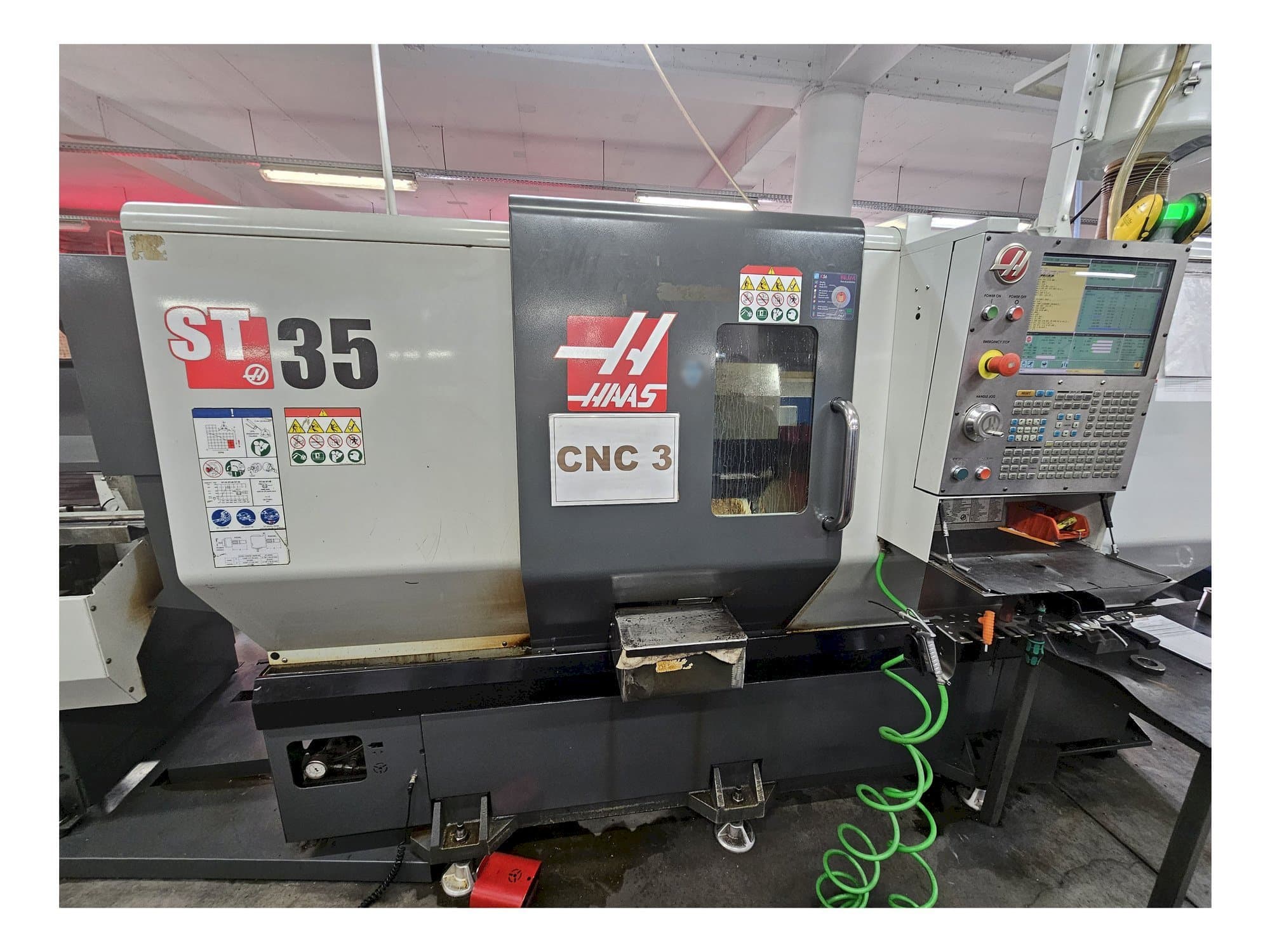 Front view of HAAS ST-35 machine
