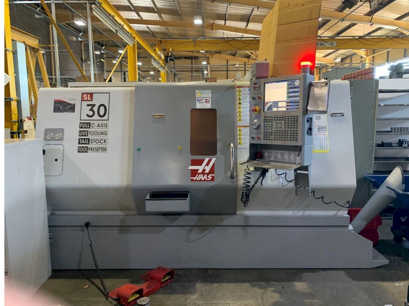 Front view of HAAS SL30 TCE  machine