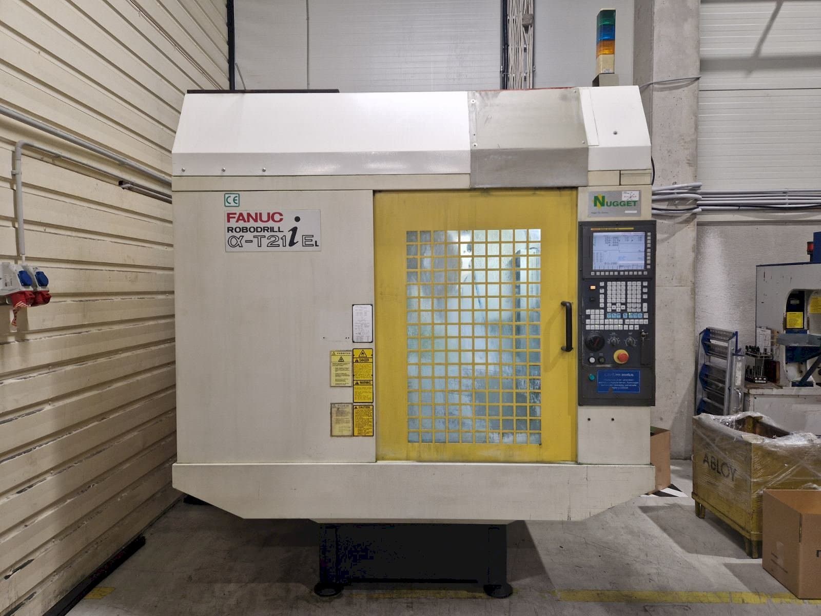 Front view of FANUC Robodrill a-T21iEL machine