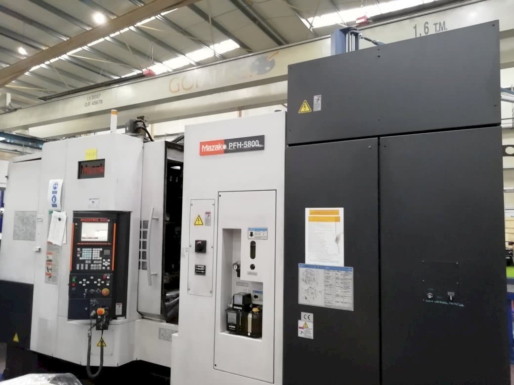 Front view of Mazak PFH 5800 machine