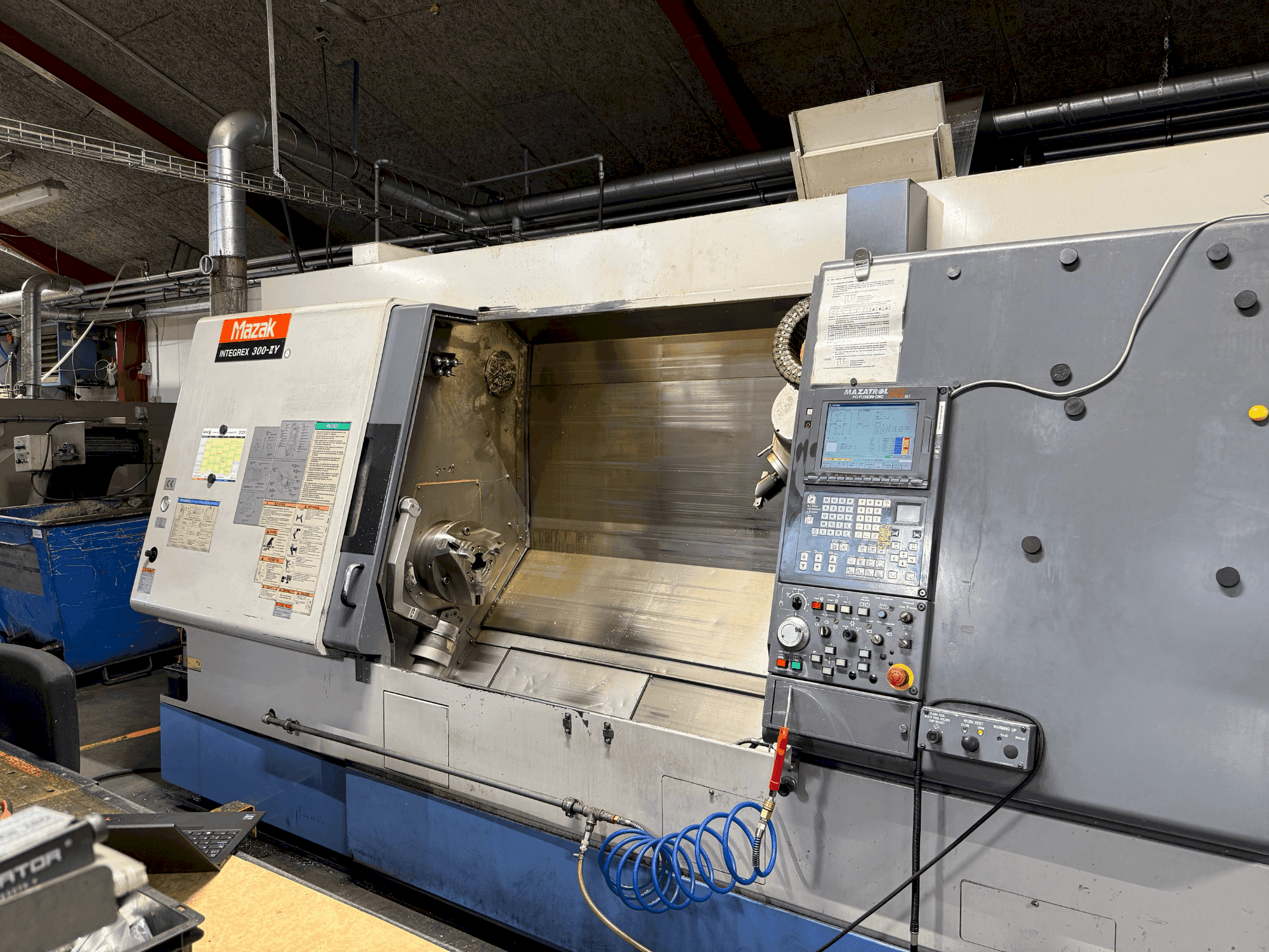 Front view of Mazak Integrex 300-IIY (2002) machine