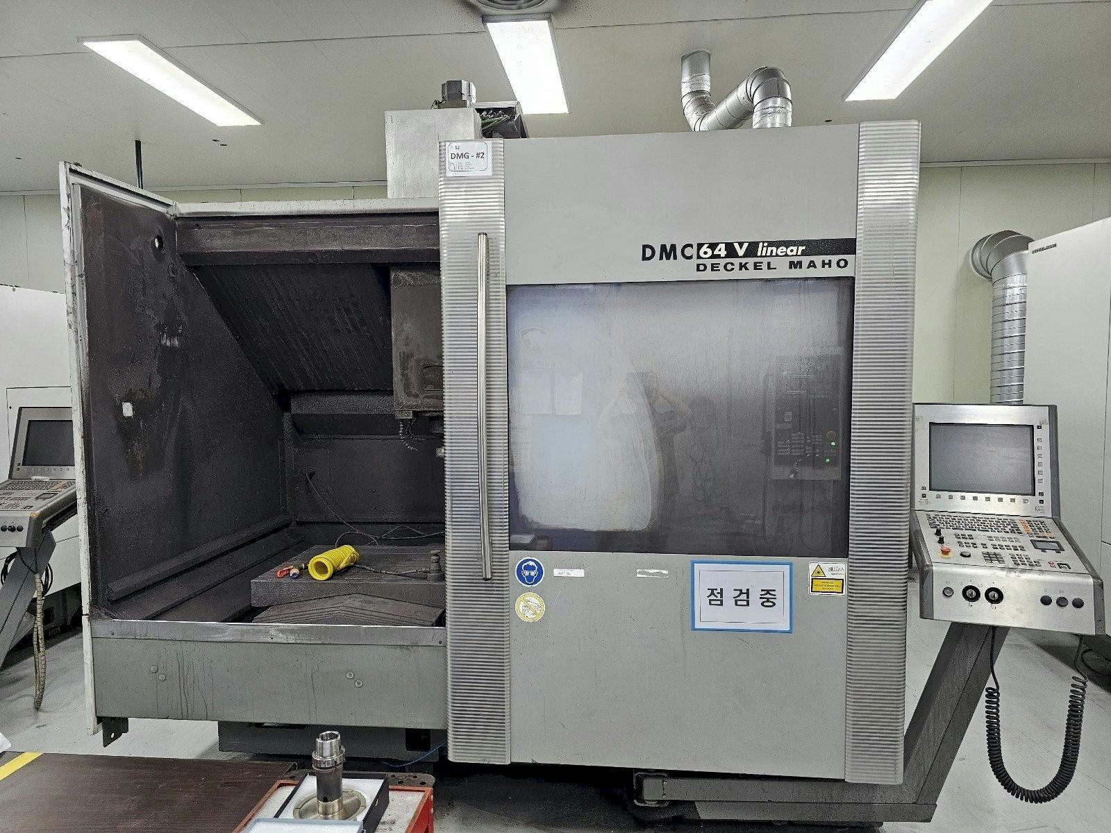 Front view of DECKEL MAHO DMC 64V linear  machine