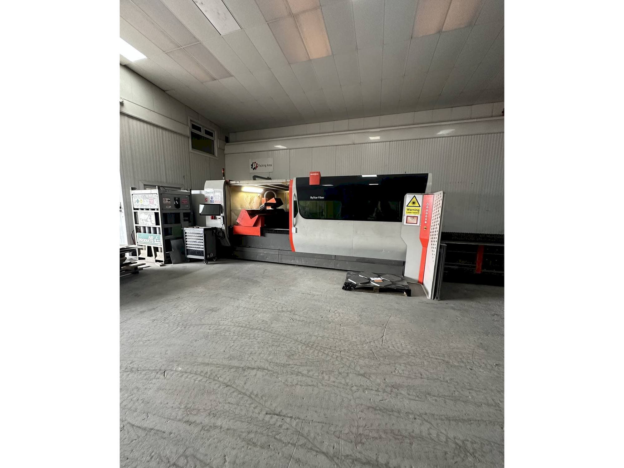 Front view of Bystronic Bystar 6KW 3015 Fiber machine