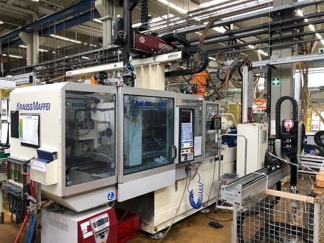 Front view of Krauss Maffei 150-700 C2  machine