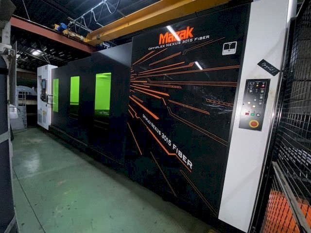 Front view of Mazak Optiplex Nexus 3015 machine