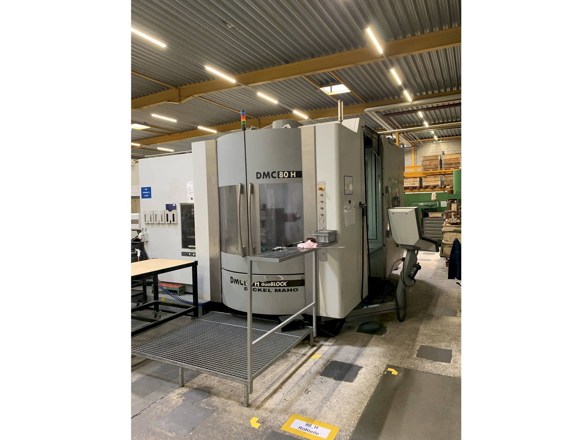 Front view of DECKEL MAHO DMC 80 H duoBLOCK machine