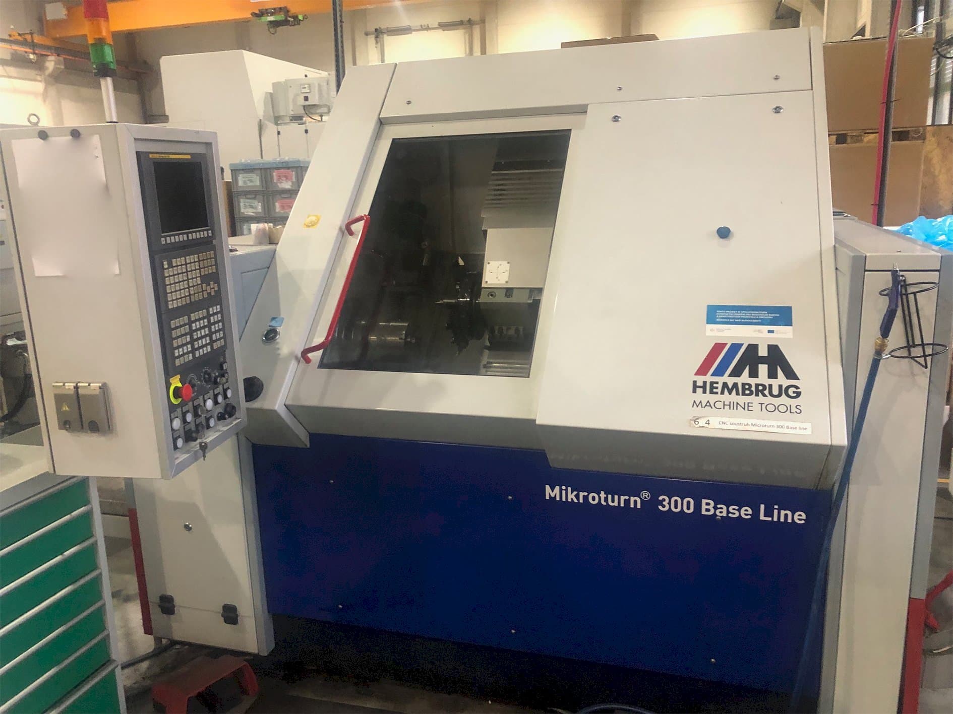 Front view of Hembrug Mikroturn 300 Base Line machine
