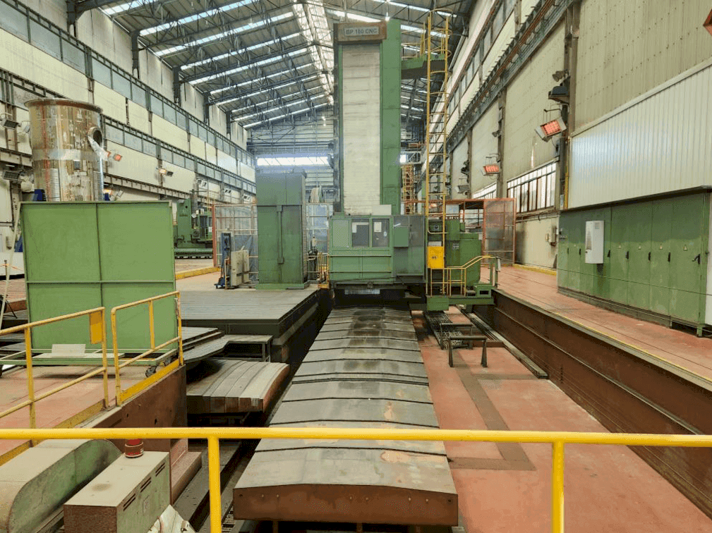 Front view of WMW BP 160 CNC machine