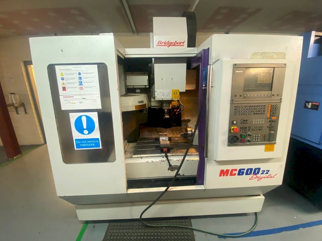 Front view of Bridgeport VMC 600  machine