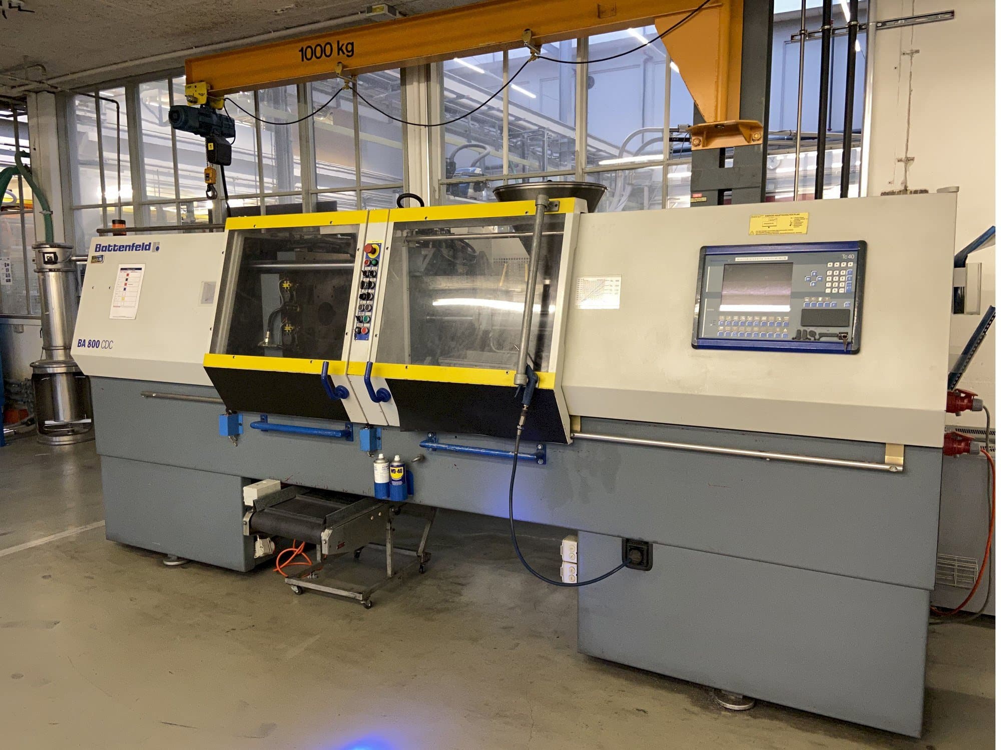 Front view of Battenfeld BA 800/125 CDC  machine