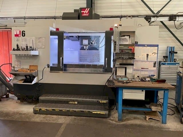 Front view of HAAS VM-6 machine