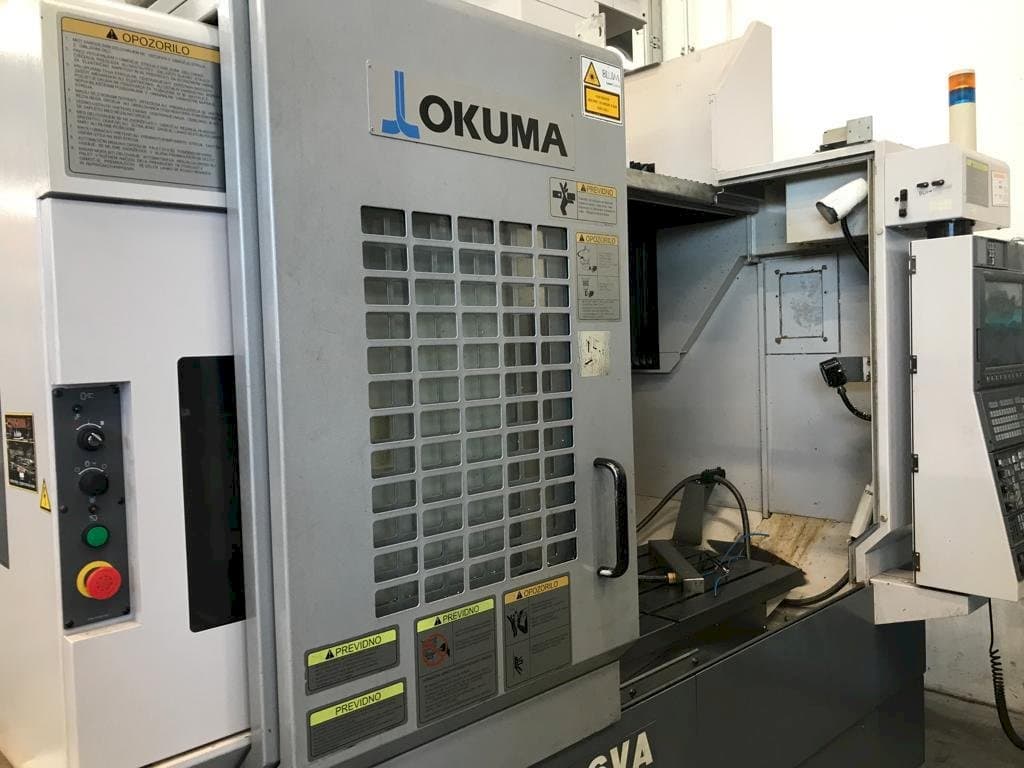 Front view of Okuma MB 56 VA machine