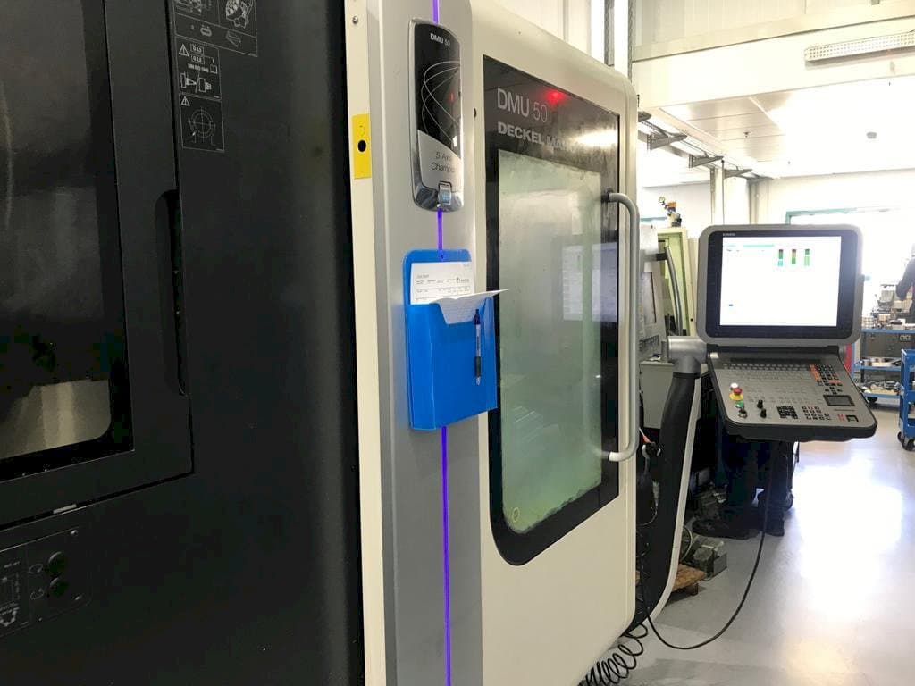 Front view of DMG Mori Seiki DMU 50 machine