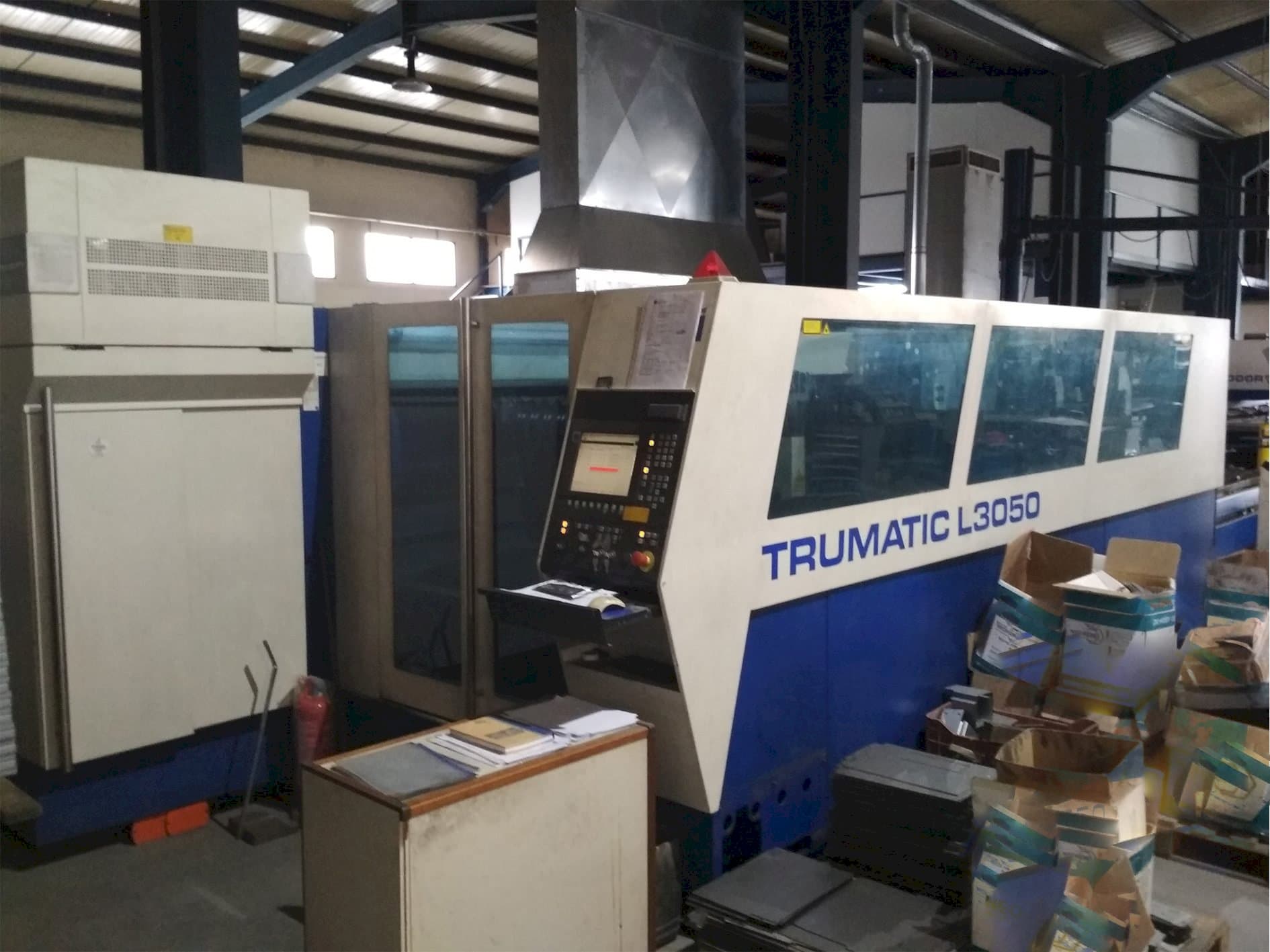 Front view of Trumpf Trumatic L3050 5kw machine