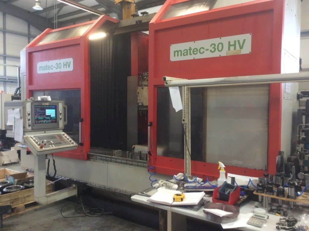 Front view of Matec 30 HV  machine