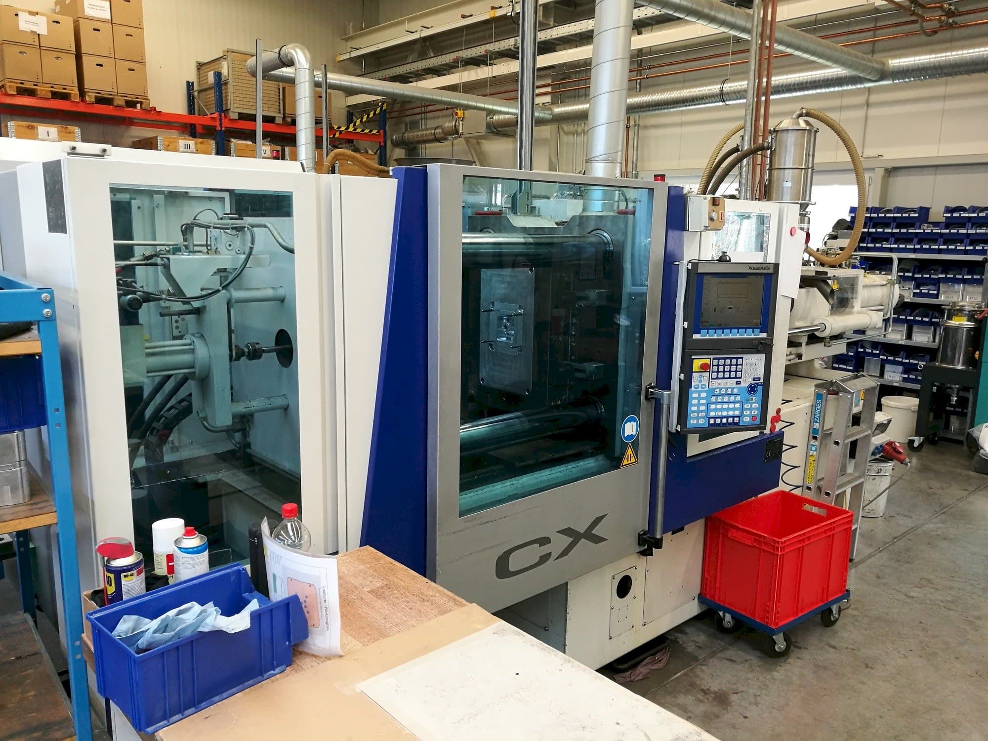 Front view of Krauss Maffei 160-1000 CX  machine