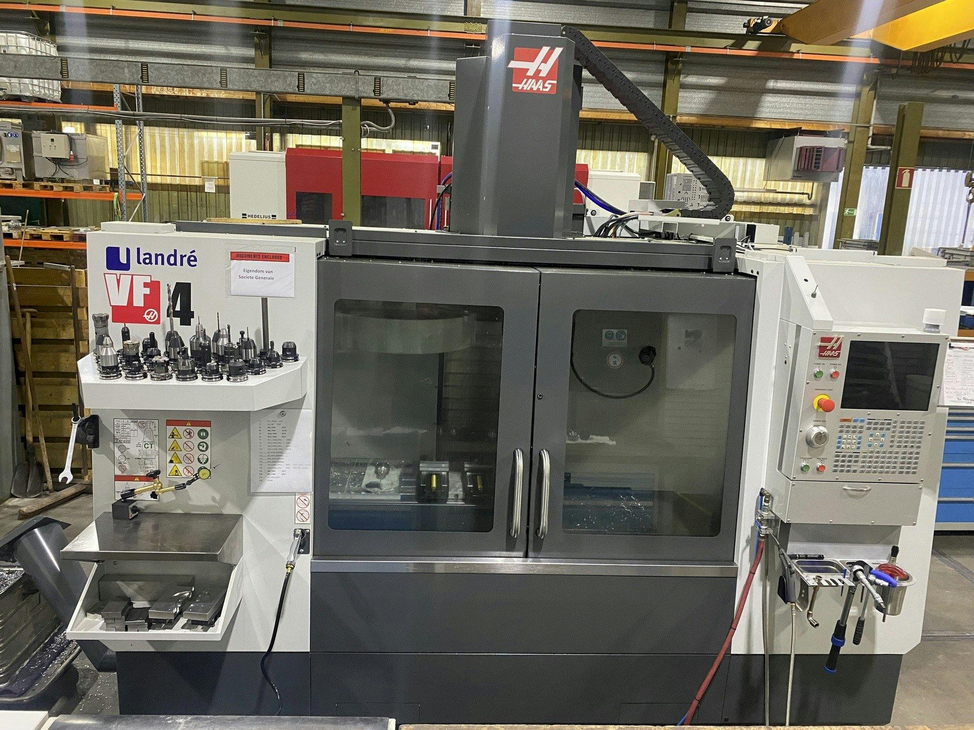 Front view of HAAS VF-4  machine