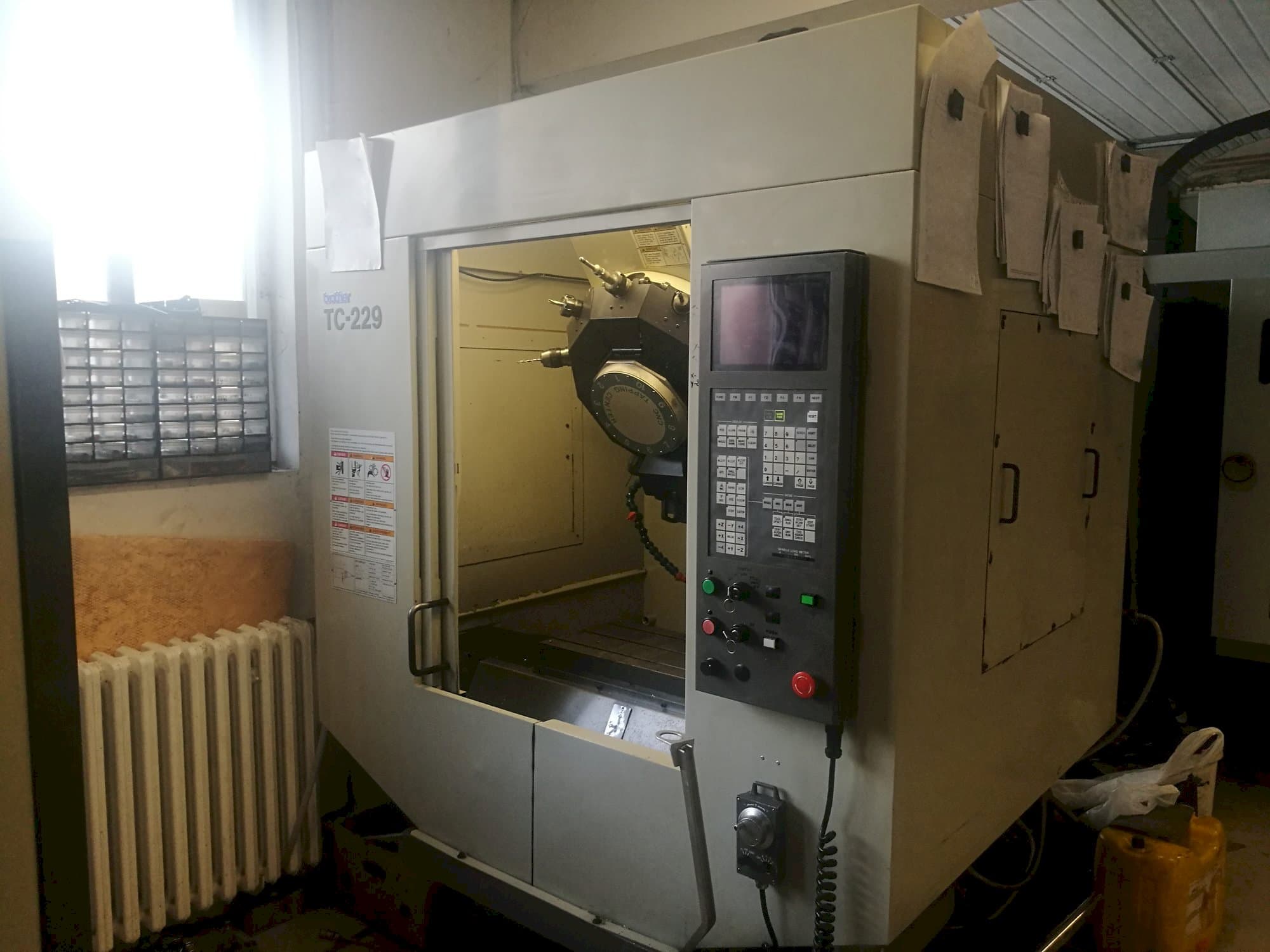 Front view of Brother TC 229 machine